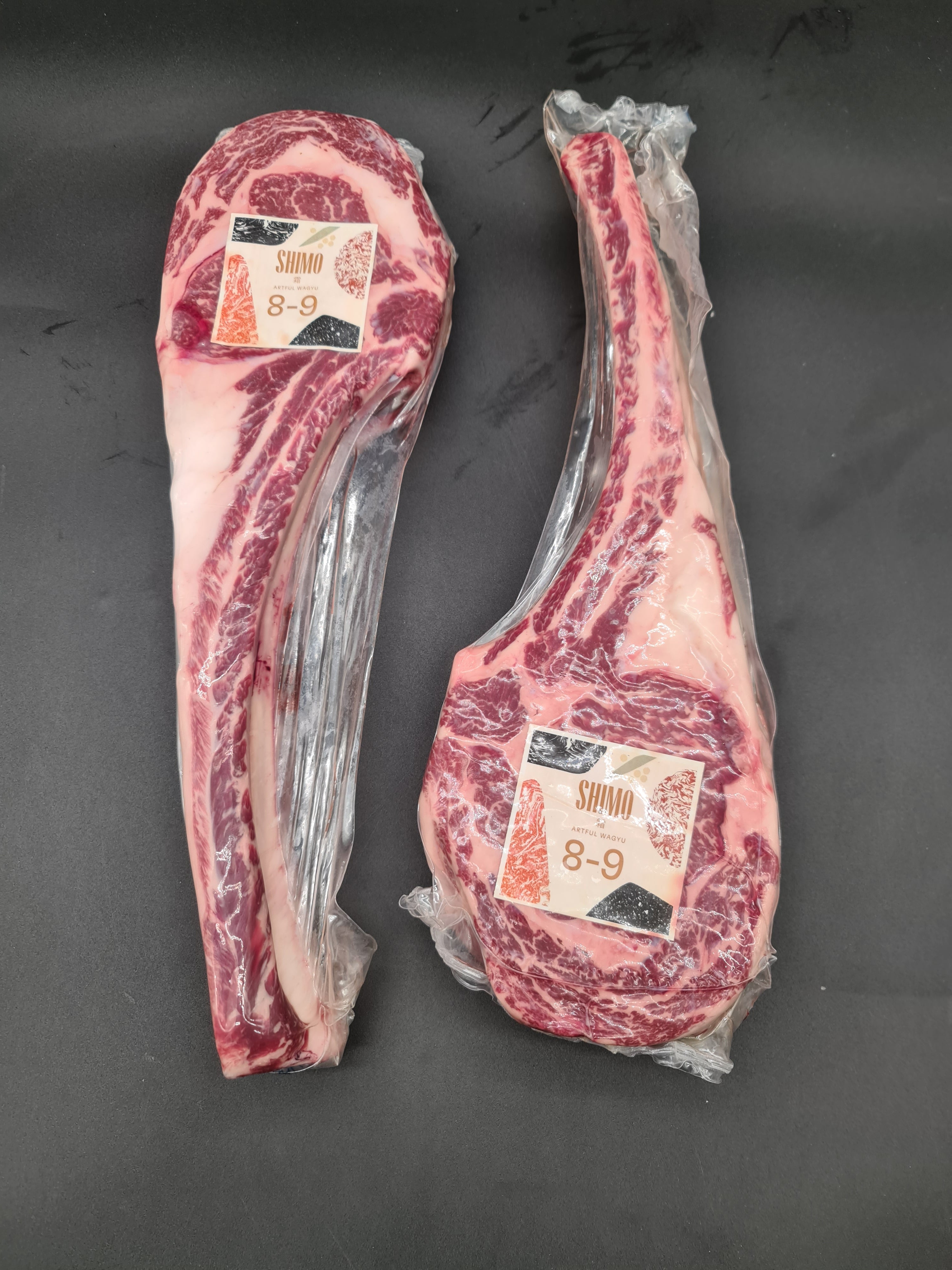 Rib (Tomahawk) From $102/kg – Grain-Fed Wagyu MB8–9 – Shimo