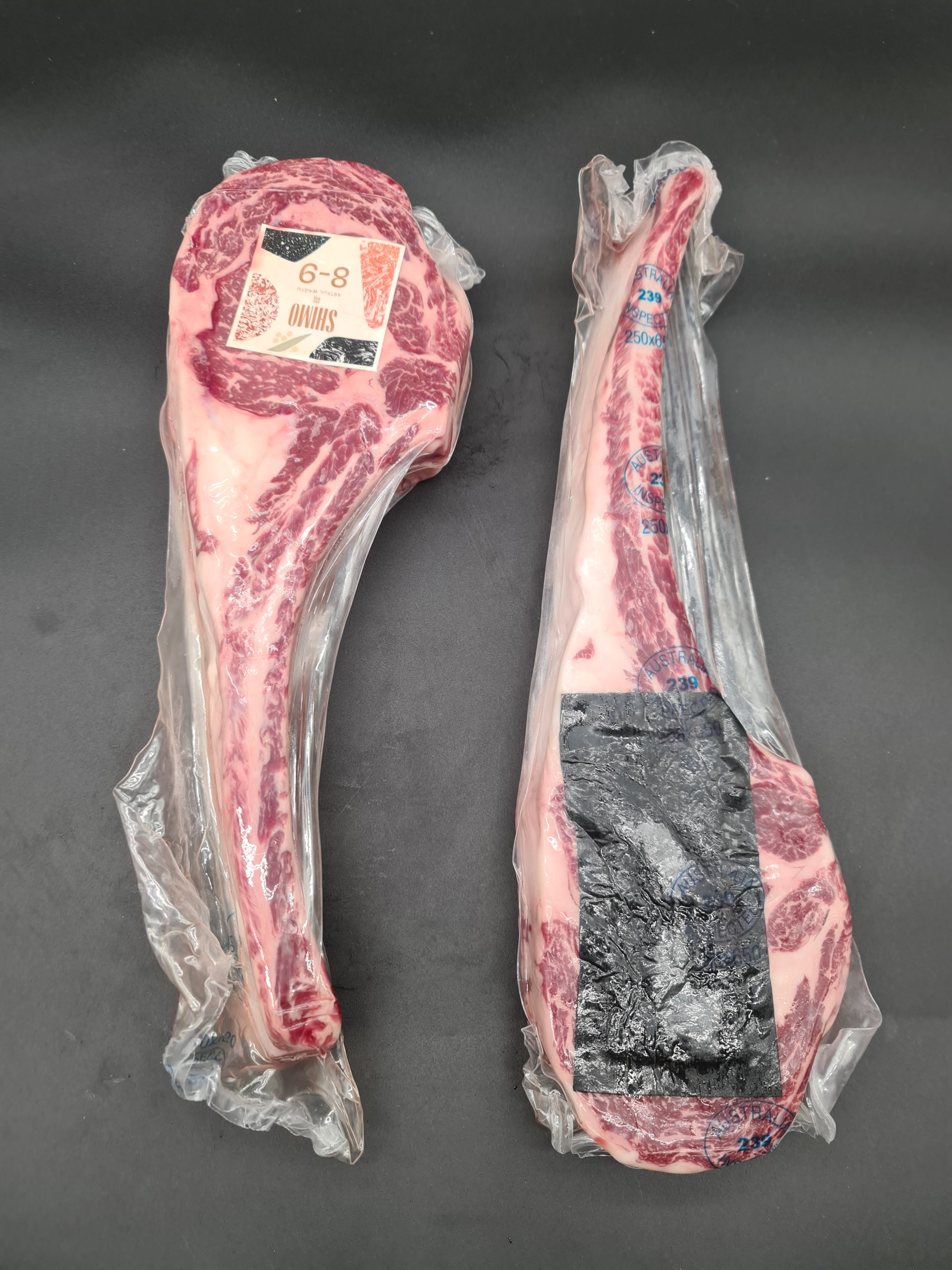 Rib (Tomahawk) From $102/kg – Grain-Fed Wagyu MB8–9 – Shimo