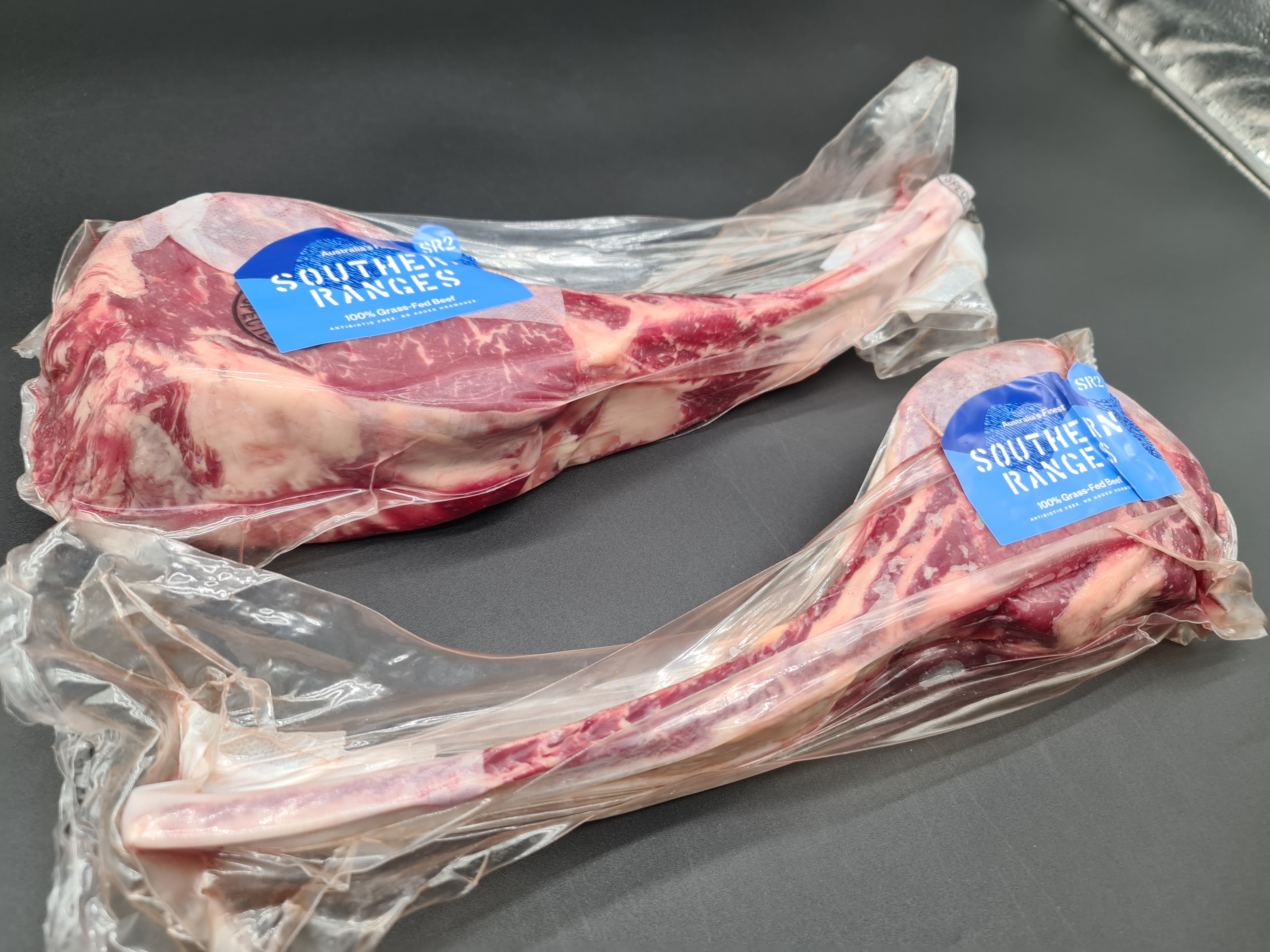 FROZEN Oven-Prepared Rib (Tomahawk) From $45/kg – 100% Grass-Fed & Finished Beef MB2+ – Southern Ranges