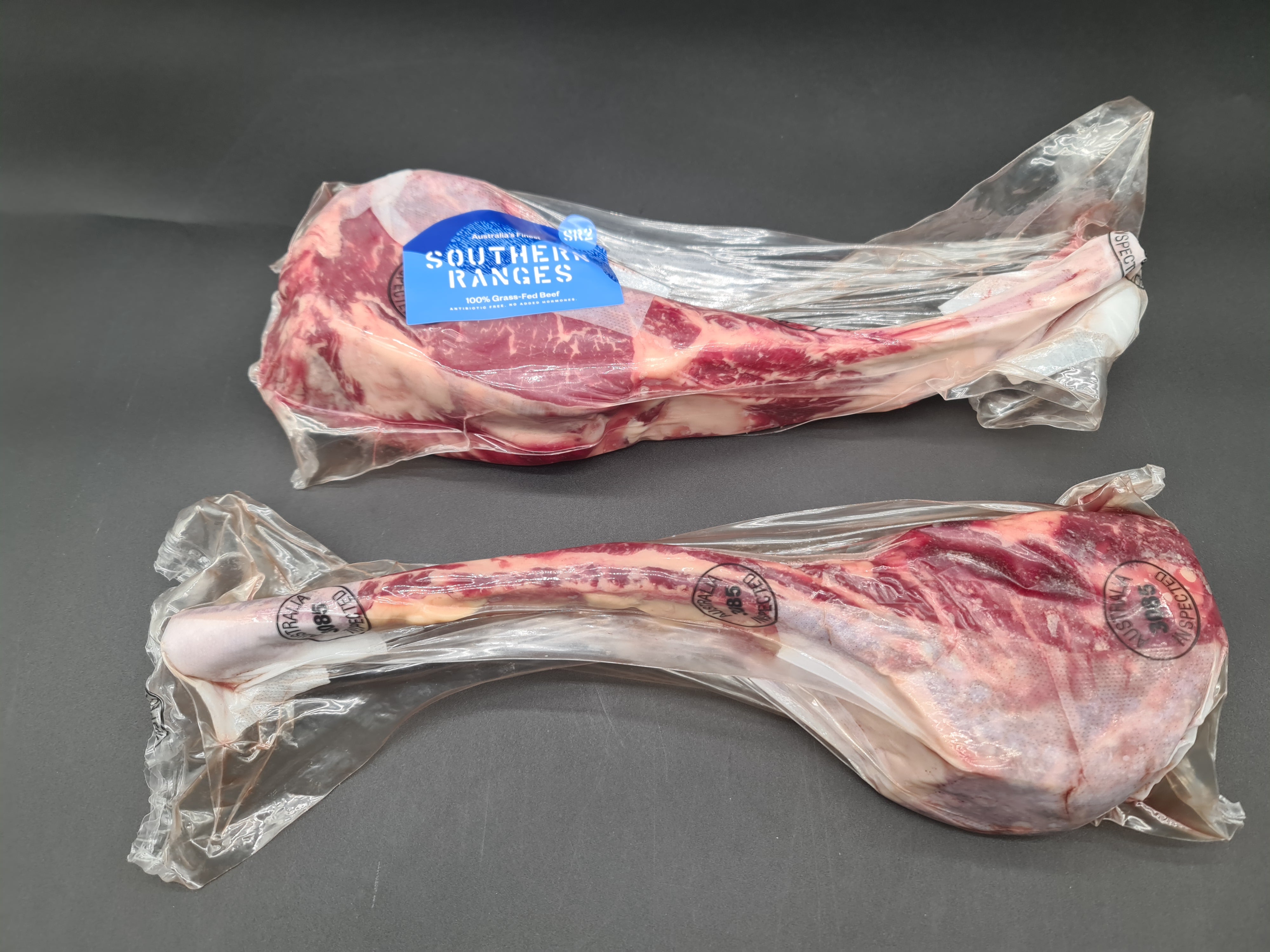 FROZEN Oven-Prepared Rib (Tomahawk) From $45/kg – 100% Grass-Fed & Finished Beef MB2+ – Southern Ranges