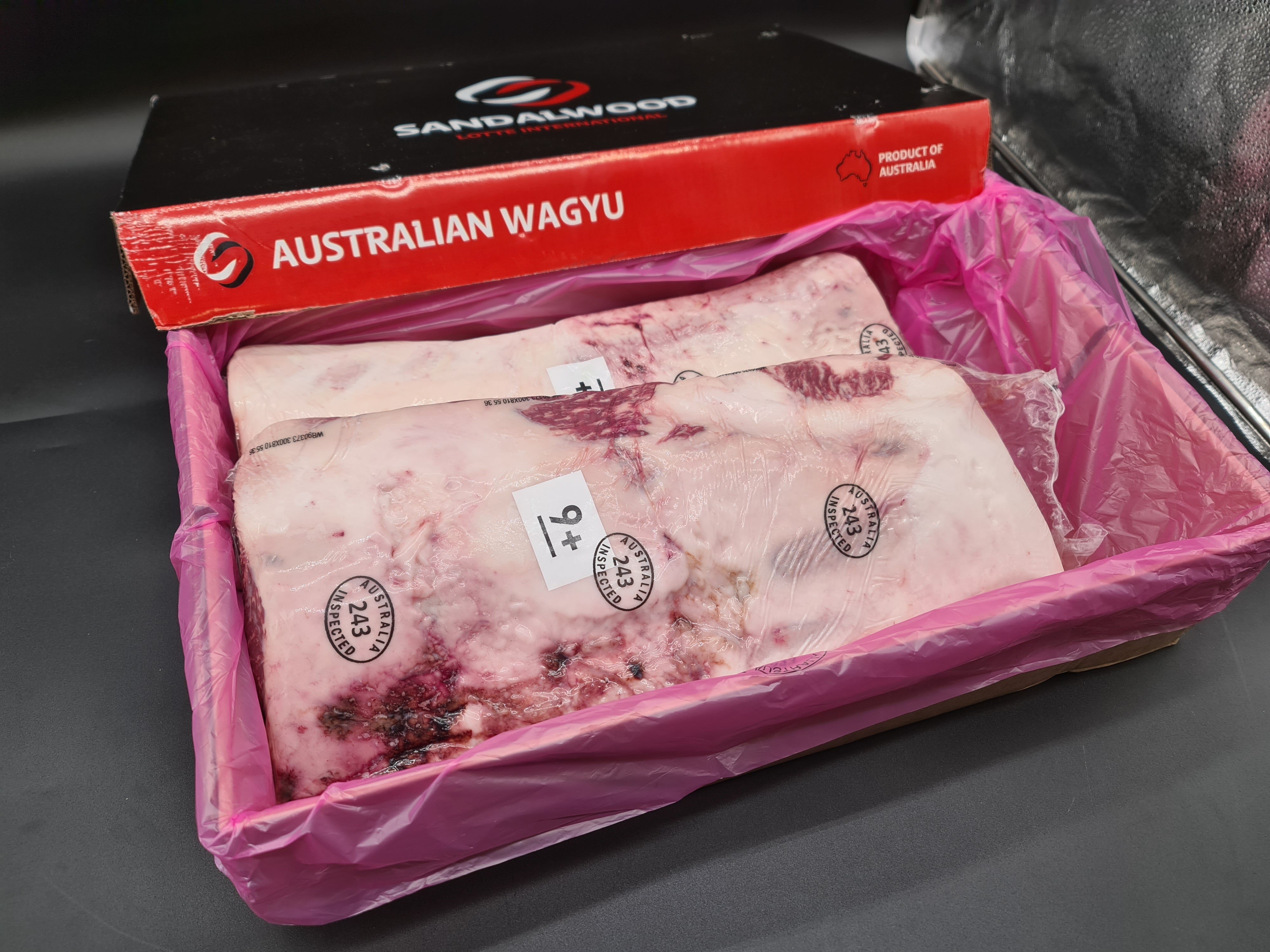 Porterhouse Striploin from $170/kg - Barley-fed Wagyu MB9+ (Methane Reduced Naturally) - Sandalwood
