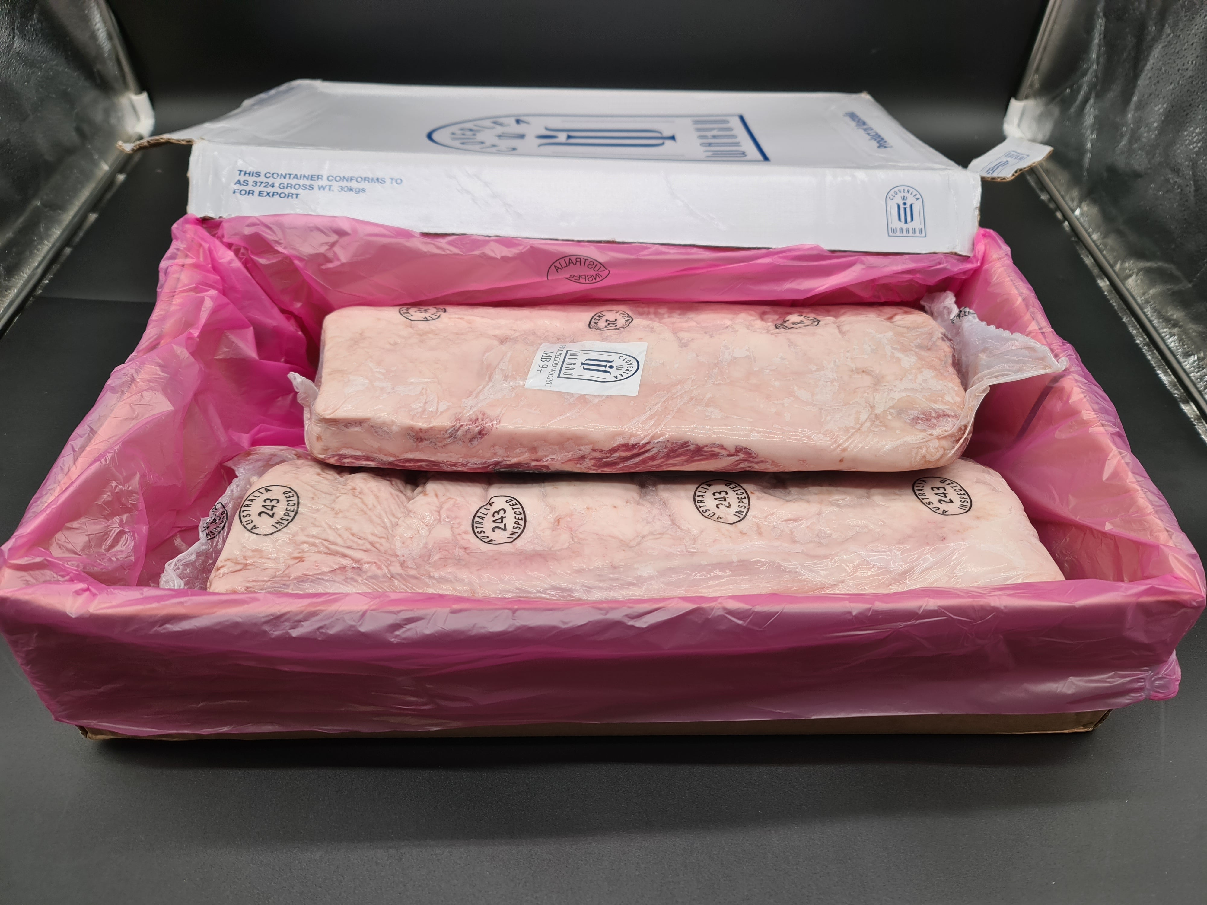 Porterhouse Striploin From *SPECIAL* $129/kg (Was $149/kg) - Grain-Fed Full Blood Wagyu MB9+ - Cloverlea