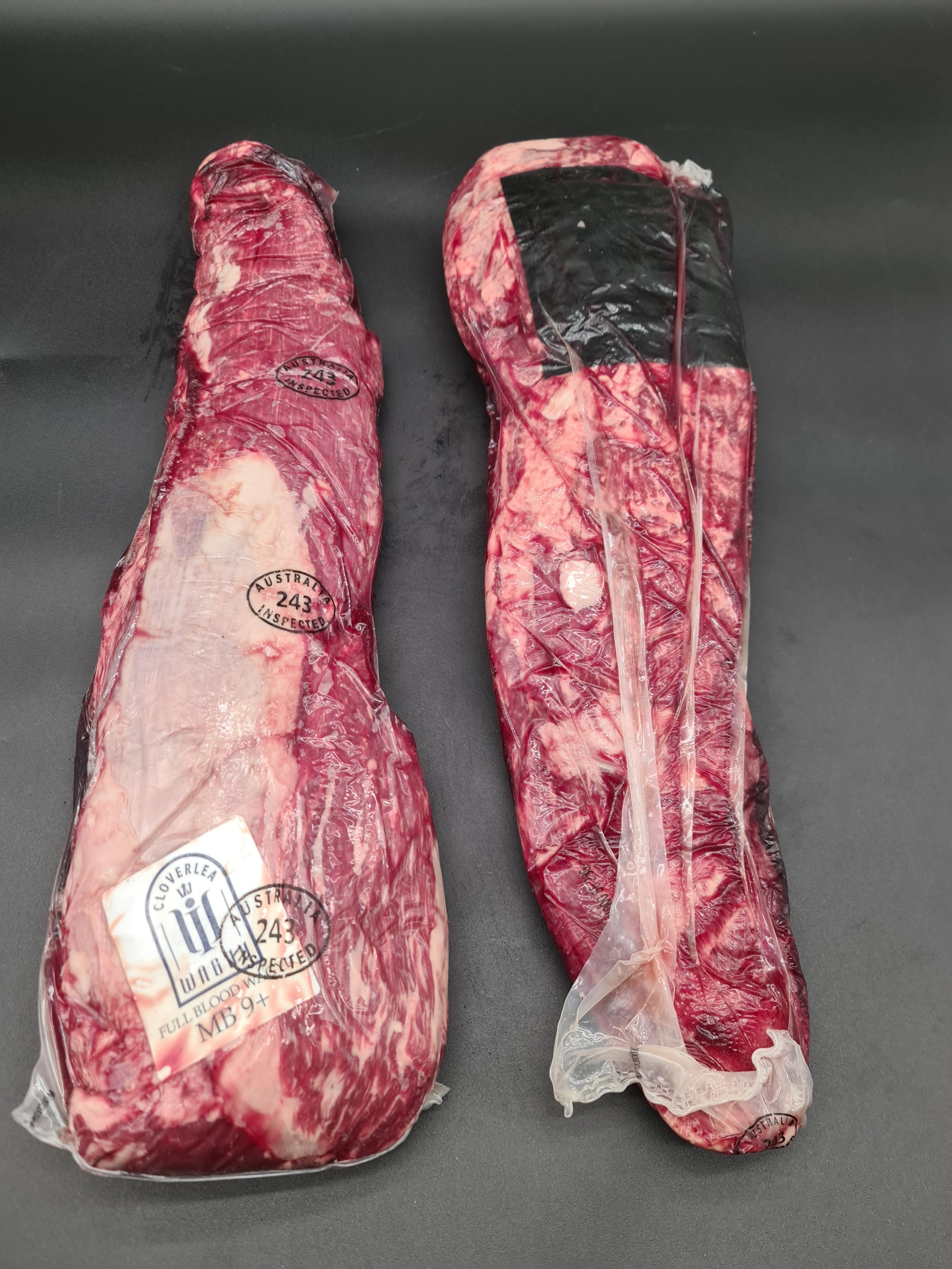 Tenderloin From *SPECIAL* $149/kg (Was $199/kg) - Grain-Fed Full Blood Wagyu MB9+ - Cloverlea