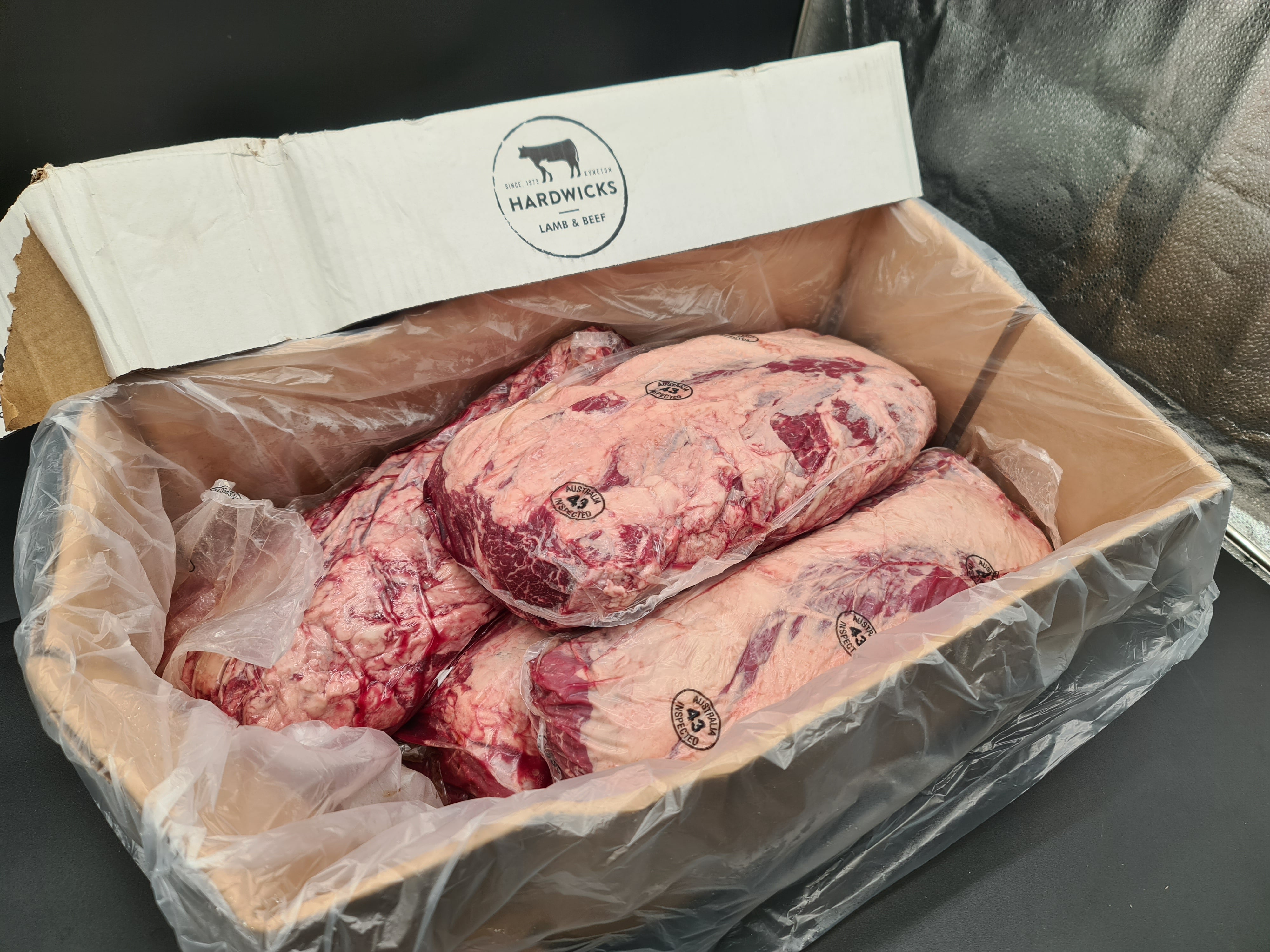 Scotch Cube Roll *SPECIAL* from $49/kg (Normally $69/kg) - Grass-fed beef MB2+ - Hardwicks