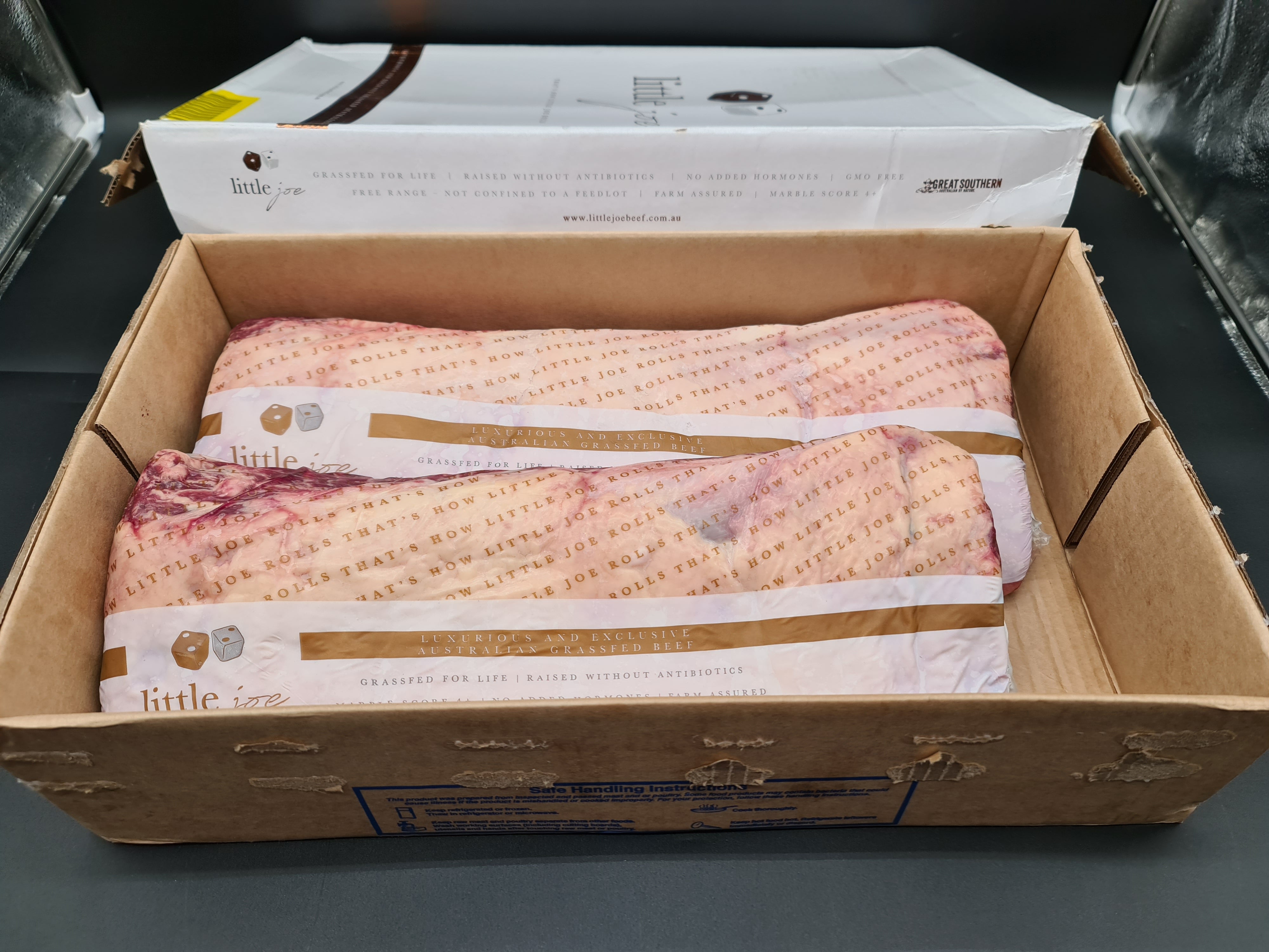 Porterhouse Striploin from $76/kg - 100% Grass-fed and finished MB4+ - Little Joe