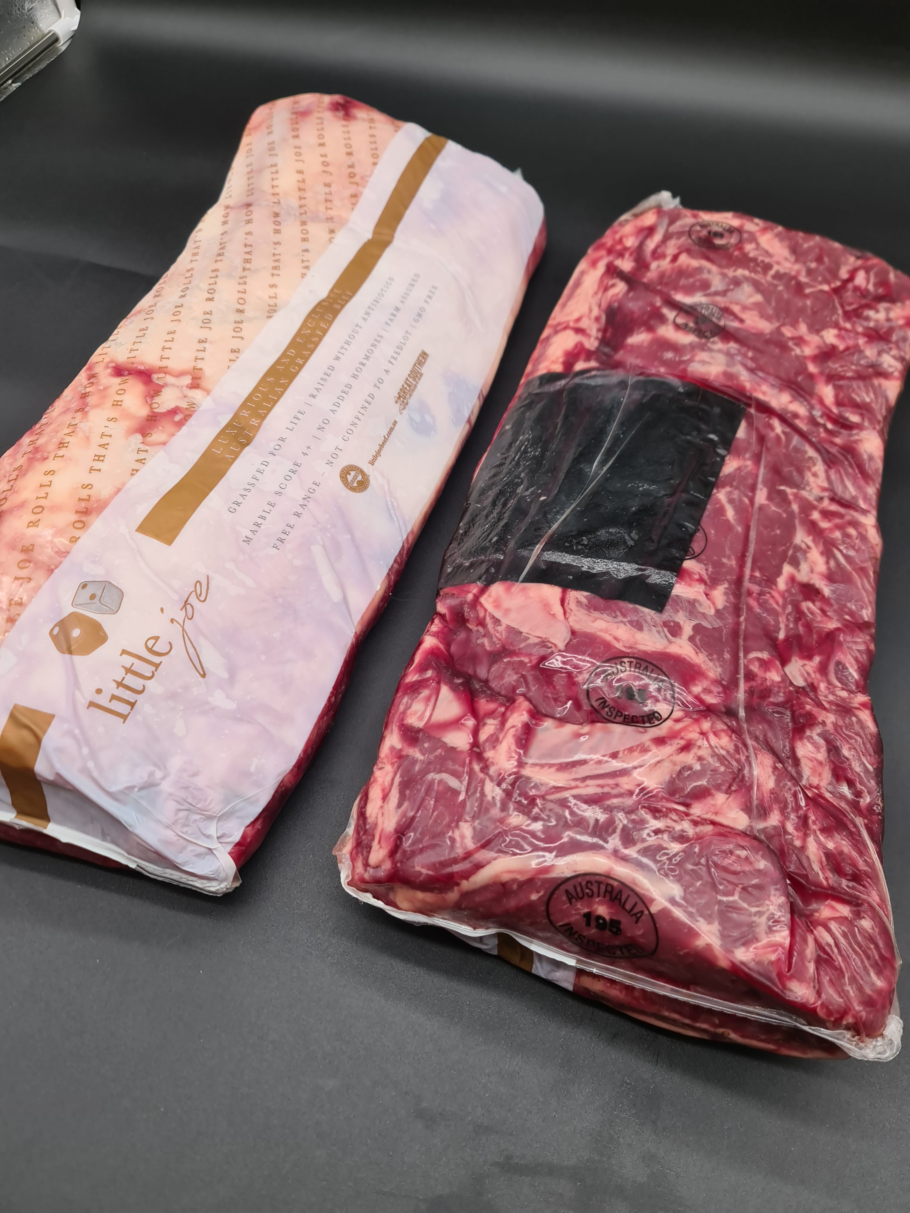 Porterhouse Striploin from $76/kg - 100% Grass-fed and finished MB4+ - Little Joe