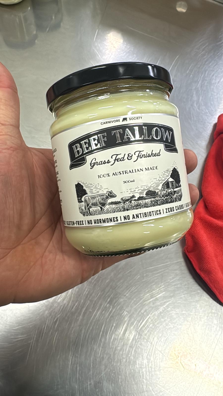 Carnivore Society Beef Tallow – 100% Grass-Fed & Finished (Hormone and Antibiotic Free)