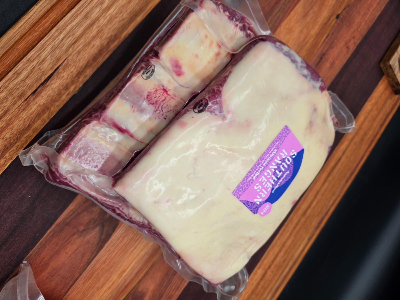 Southern Ranges MB4+ grass-fed beef short ribs, cryovac sealed