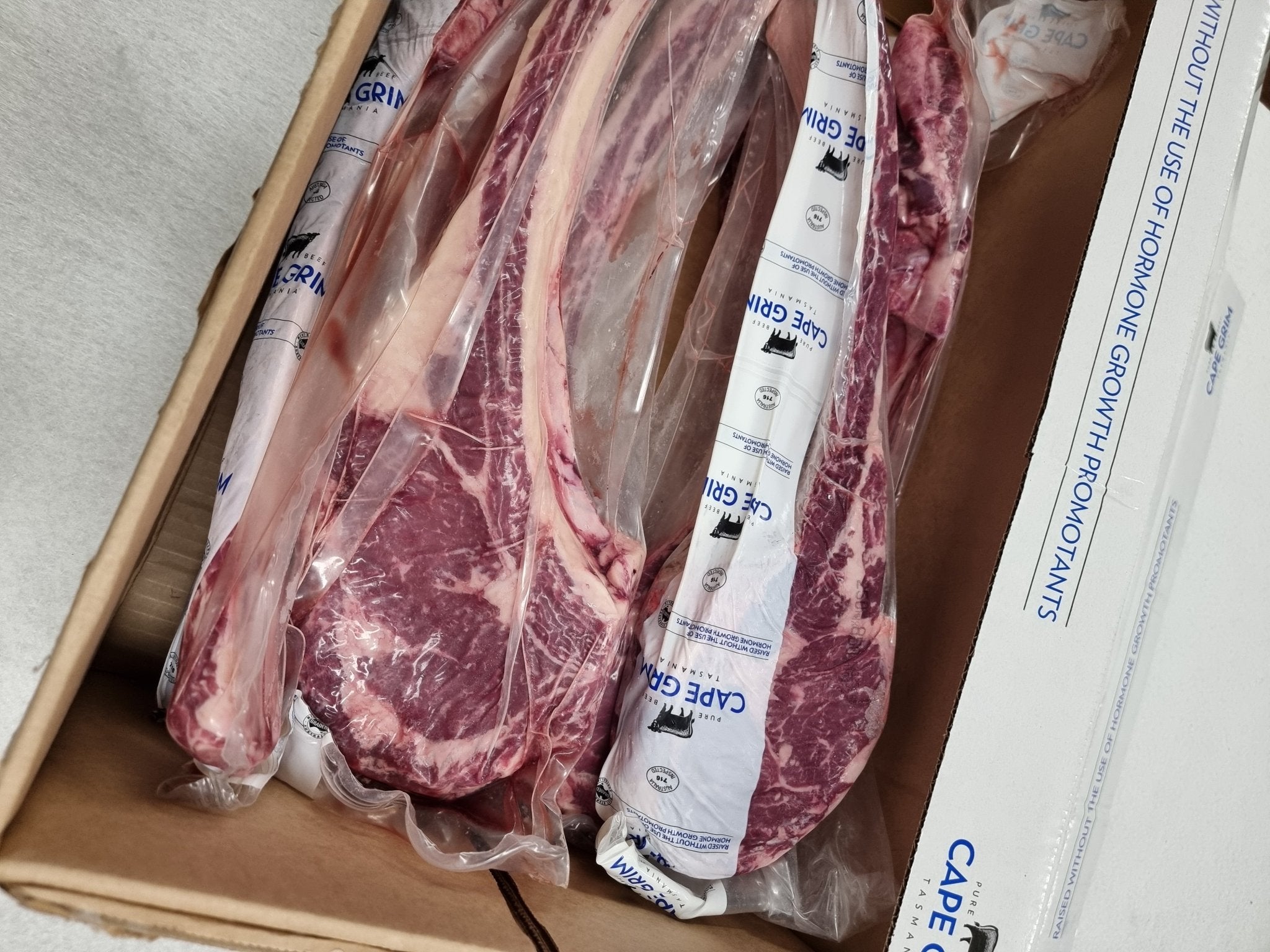 Cape Grim Tomahawk - $48/kg - Tasmania Grass - Fed, Antibiotic, Hormone Free - Carnivore Society