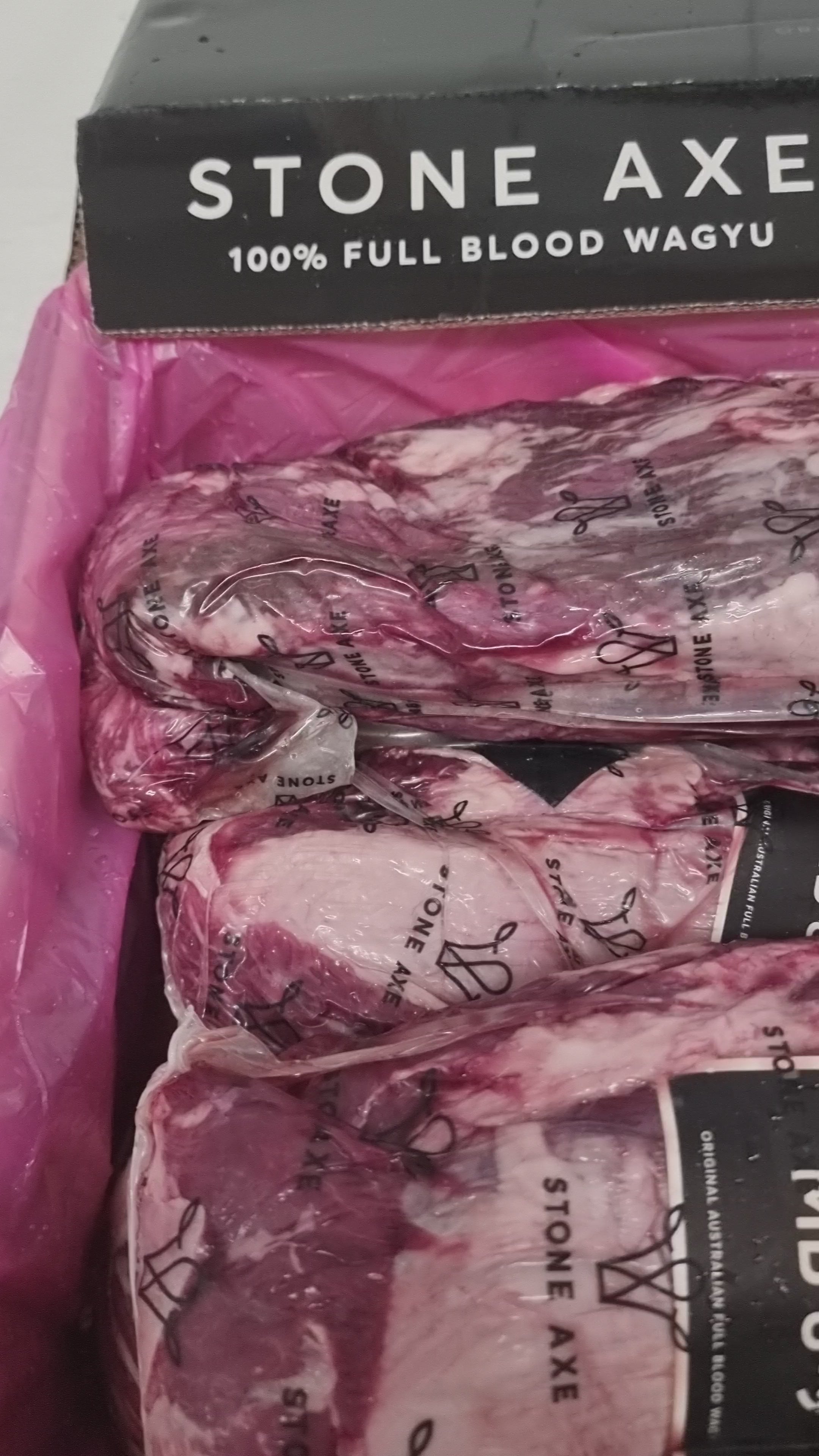 Stone Axe Full Blood Wagyu Eye Fillet (MB 8–9+) $199/kg
