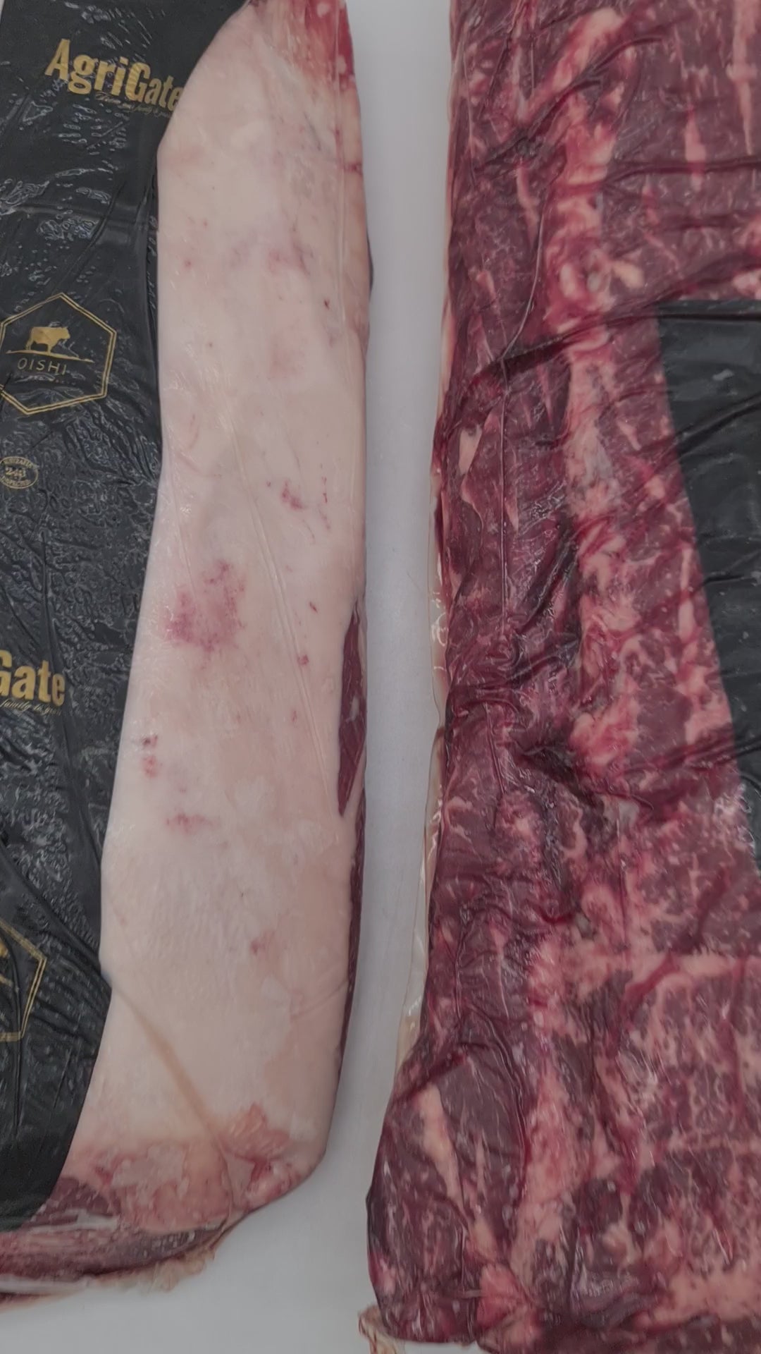 Oishi F1 Wagyu Porterhouse Striploin MB3+ $59/kg