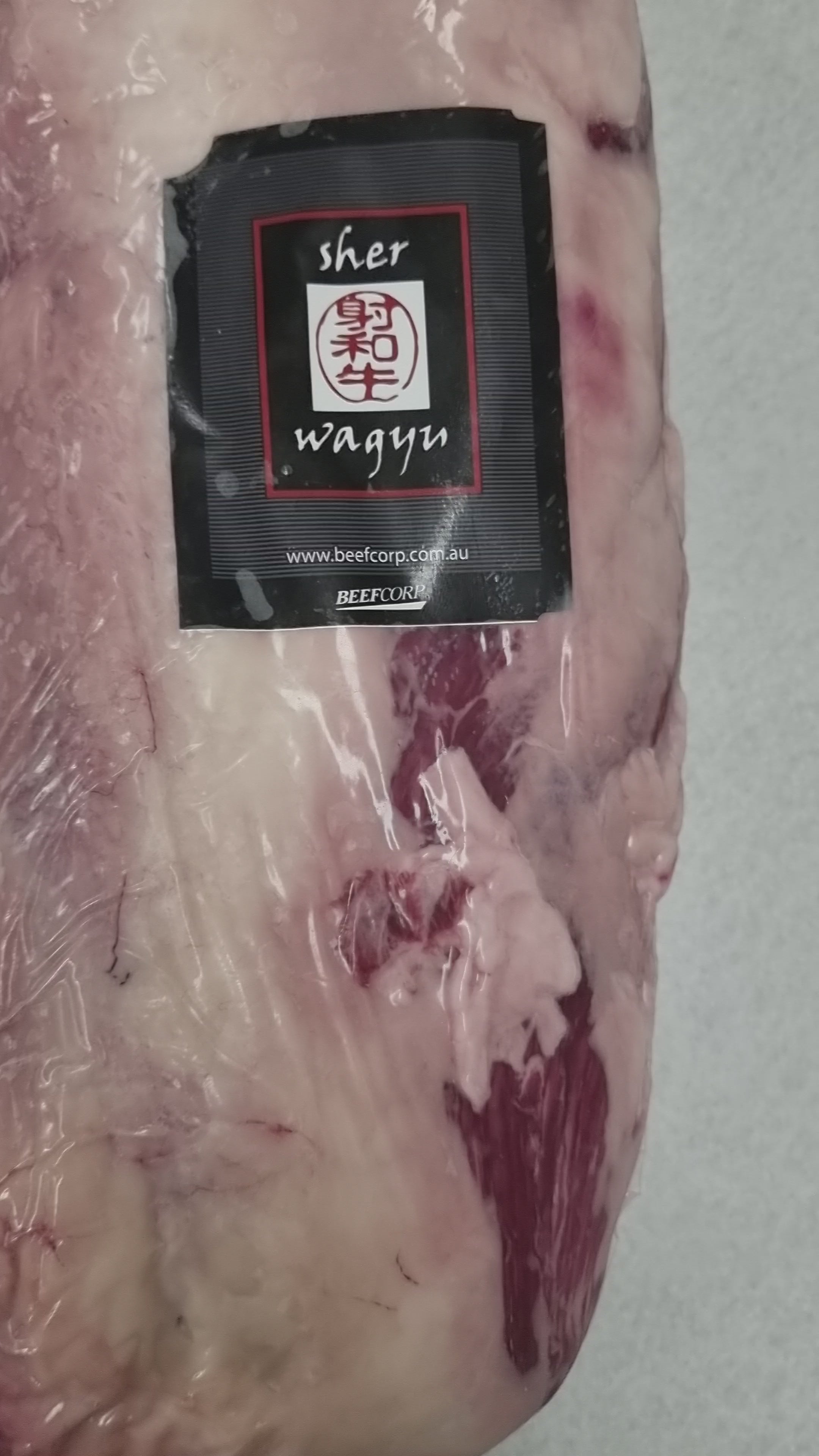 Sher Wagyu Scotch Cube Roll – Black Label - Marble Score 8+ - $99/kg