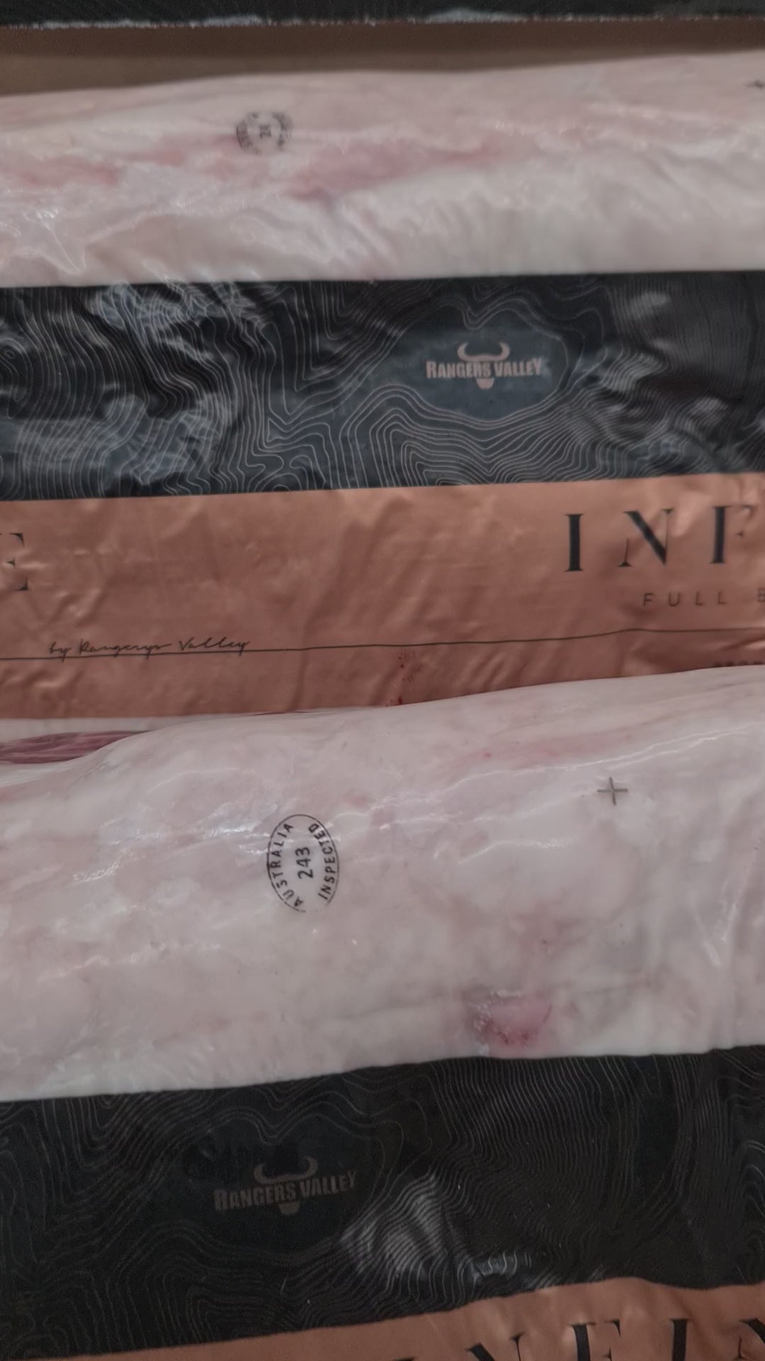 Ranger's Valley Infinite Full Blood Wagyu Porterhouse Striploin MB9+ $99/kg *Special*