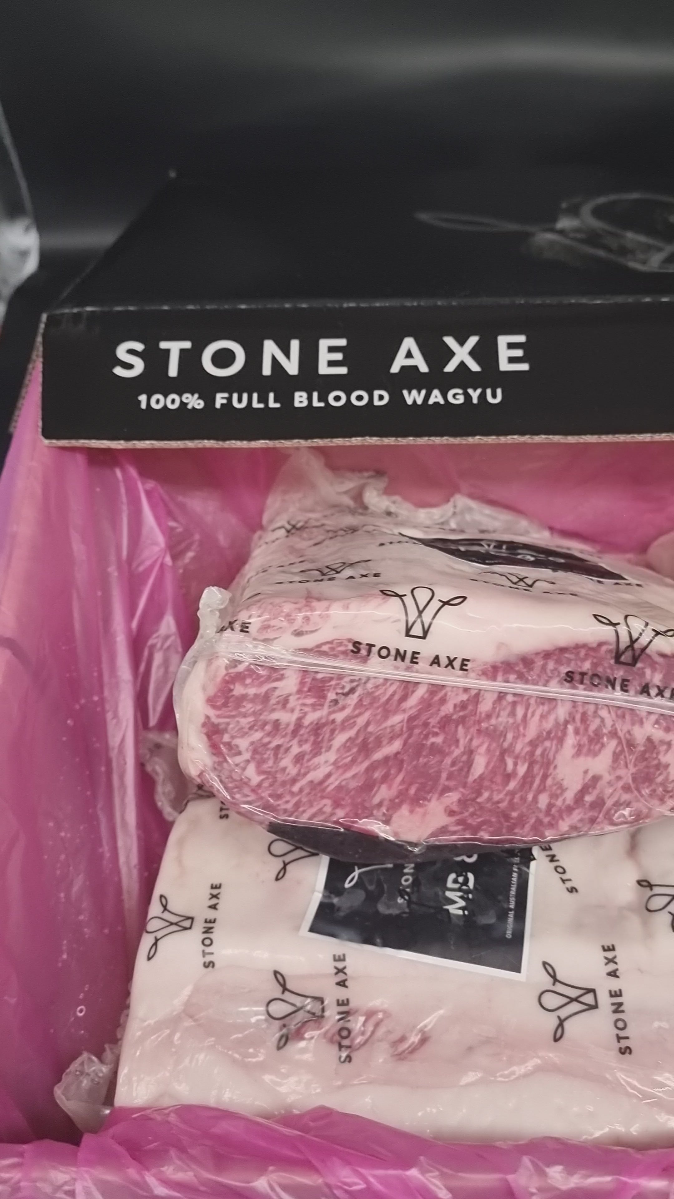 Stone Axe Full Blood Wagyu Porterhouse (MB 8–9+) $149/kg