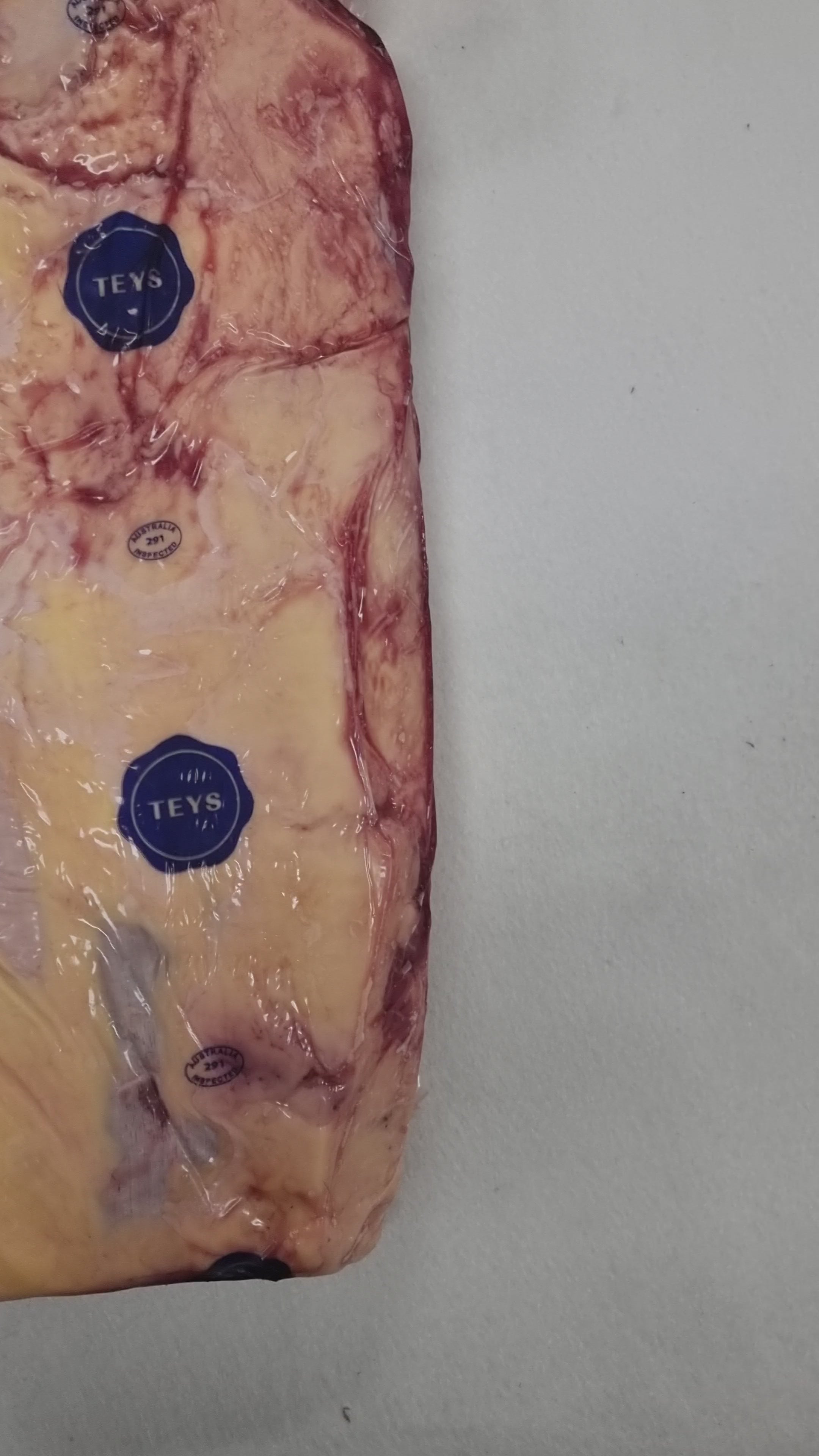 Teys Porterhouse Striploin $26.50/kg (Grass-Fed)