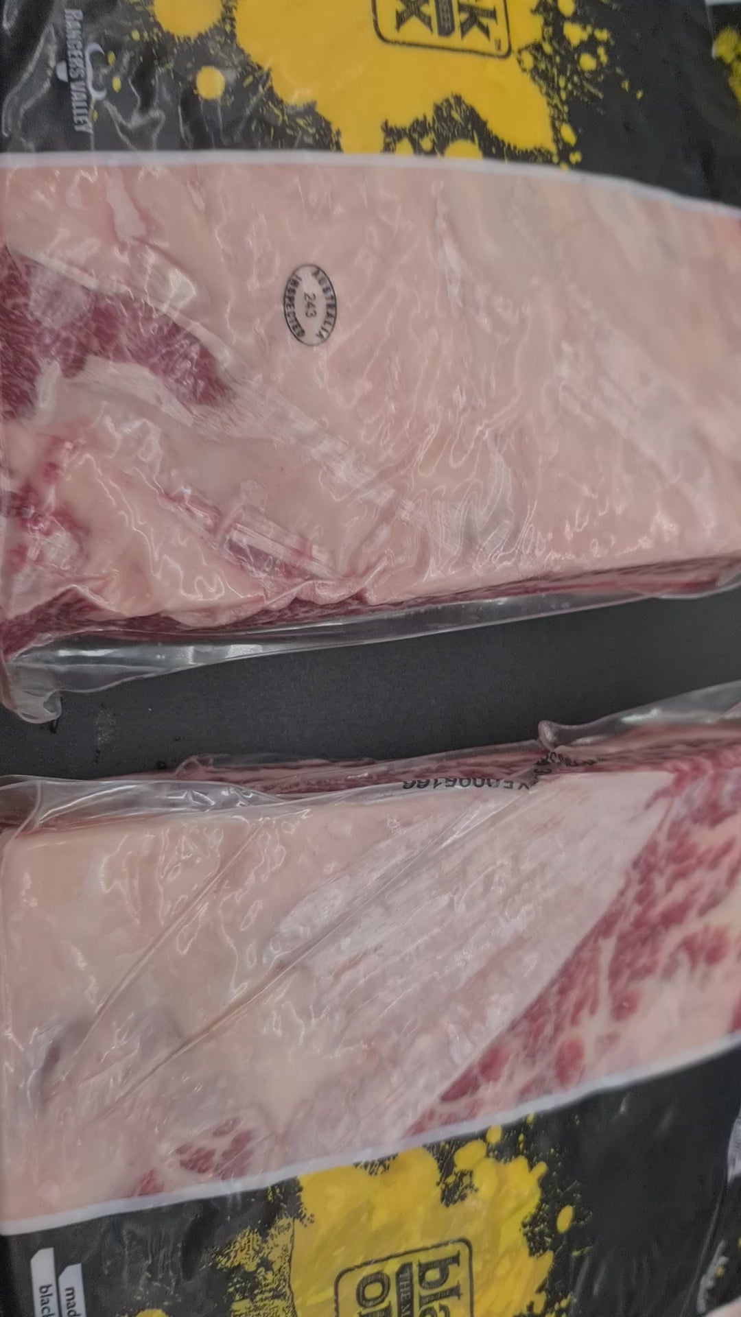 FROZEN Short Ribs From $29/kg – Grain-Fed Black Angus MB3–4 – Rangers Valley Black Onyx