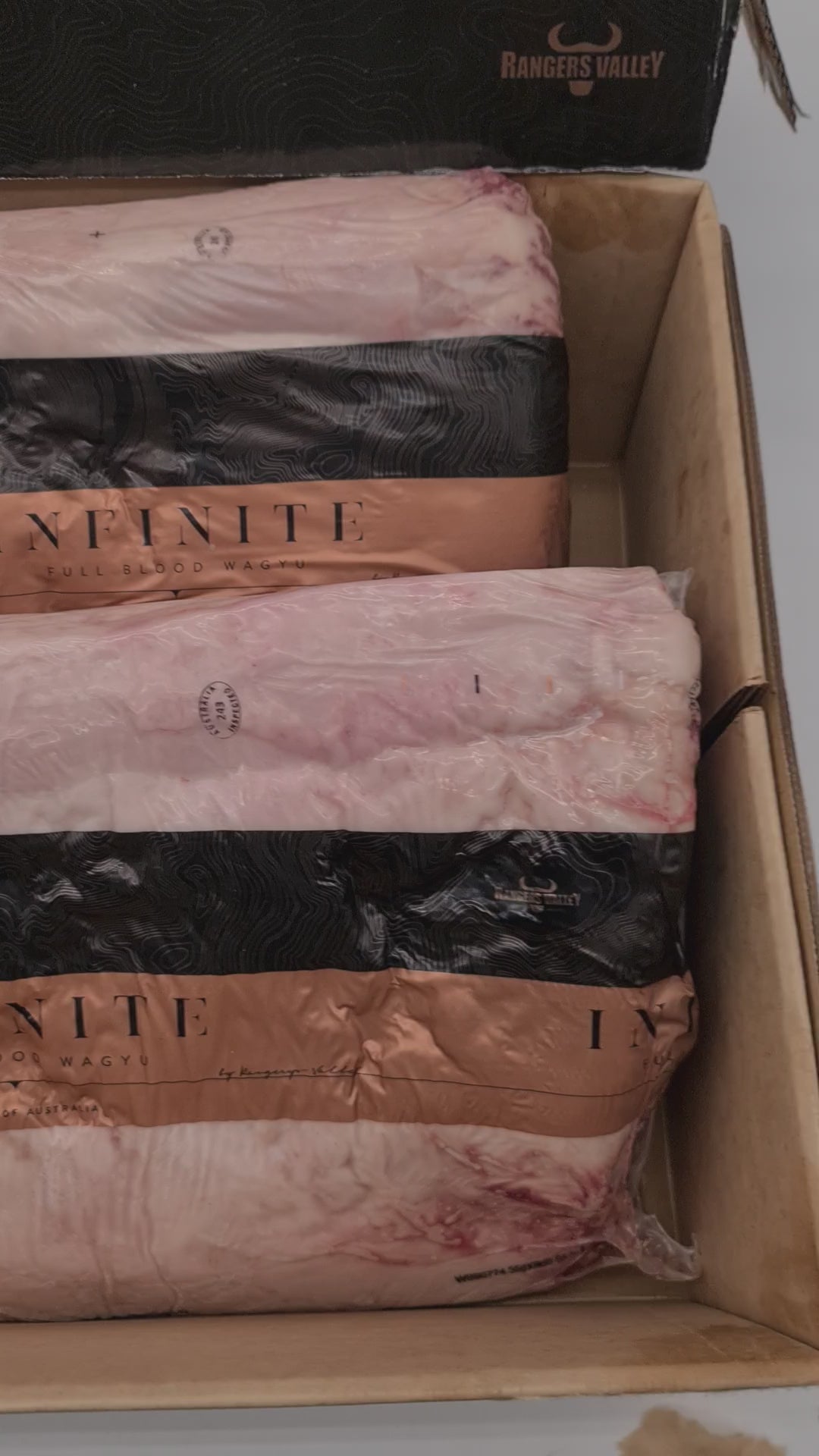 Ranger's Valley Infinite Full Blood Wagyu Porterhouse Striploin MB9+ $99/kg *Special*