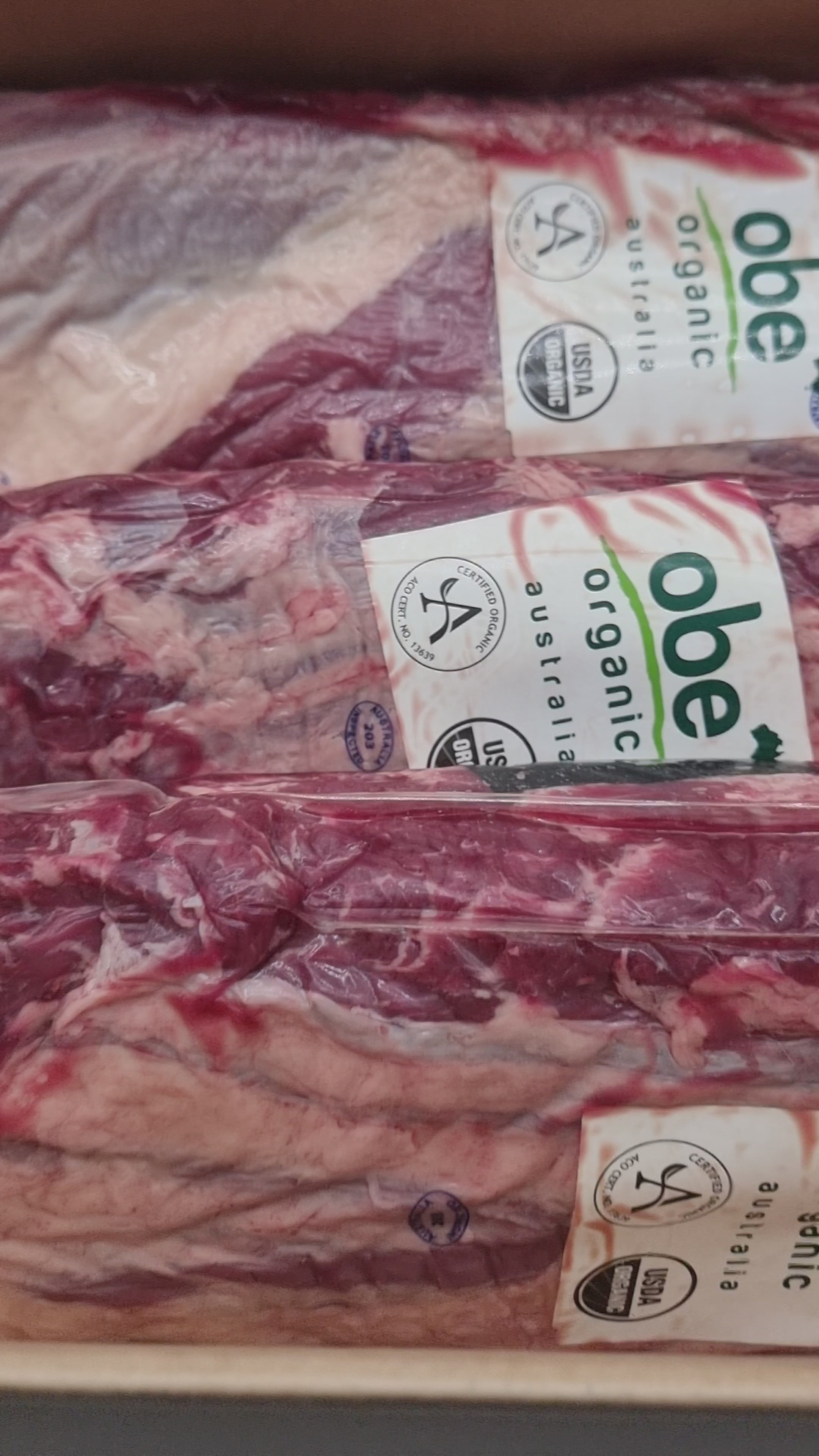 OBE Organic 100% Grass-Fed and Finished Scotch Cube Roll - $54/kg