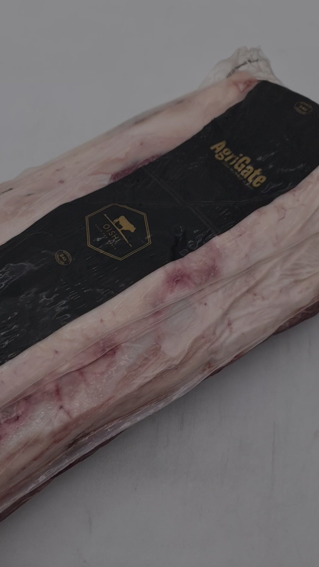 Oishi F1 Wagyu Porterhouse Striploin MB3+ $59/kg