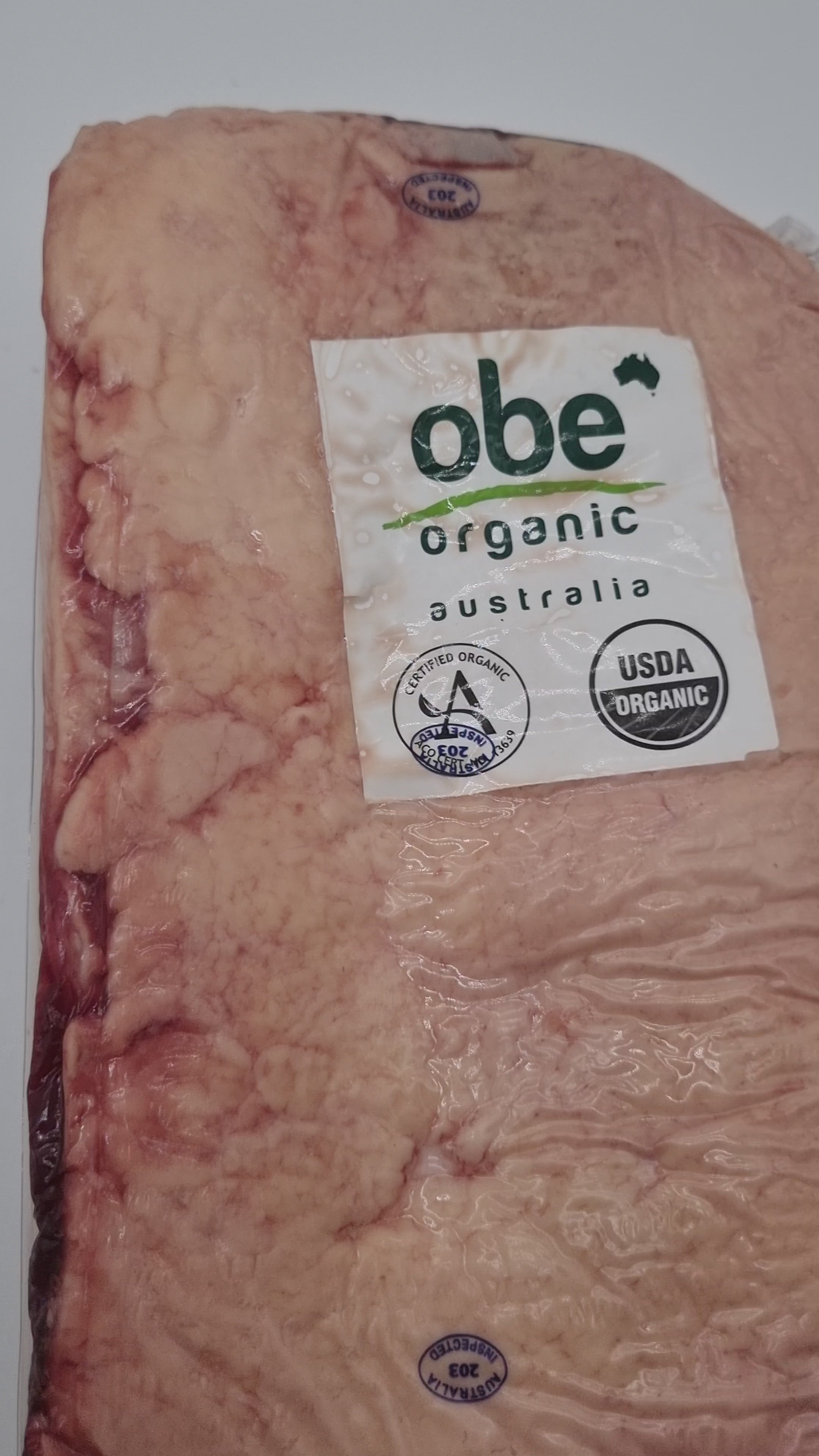 OBE Organic 100% Grass-Fed and Finished Porterhouse - $34/kg