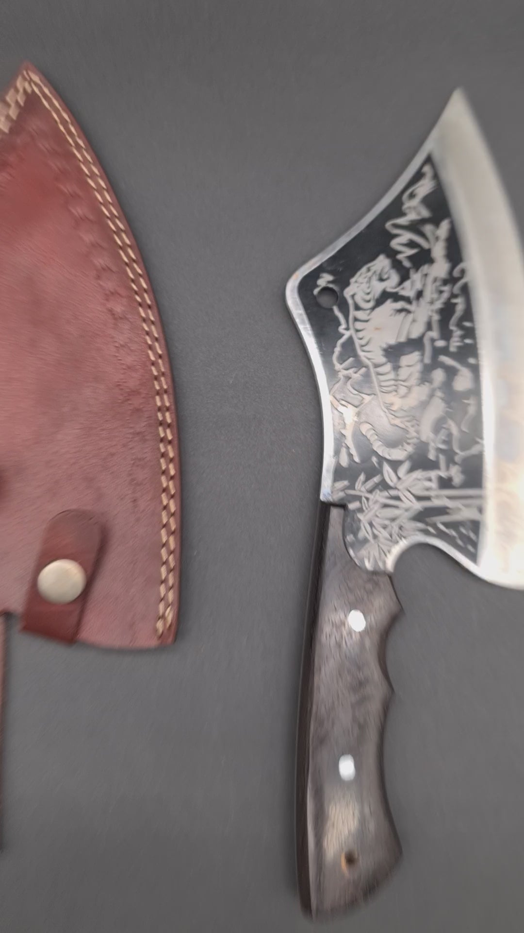 Carnivore Society Tiger Engraved Cleaver $449ea