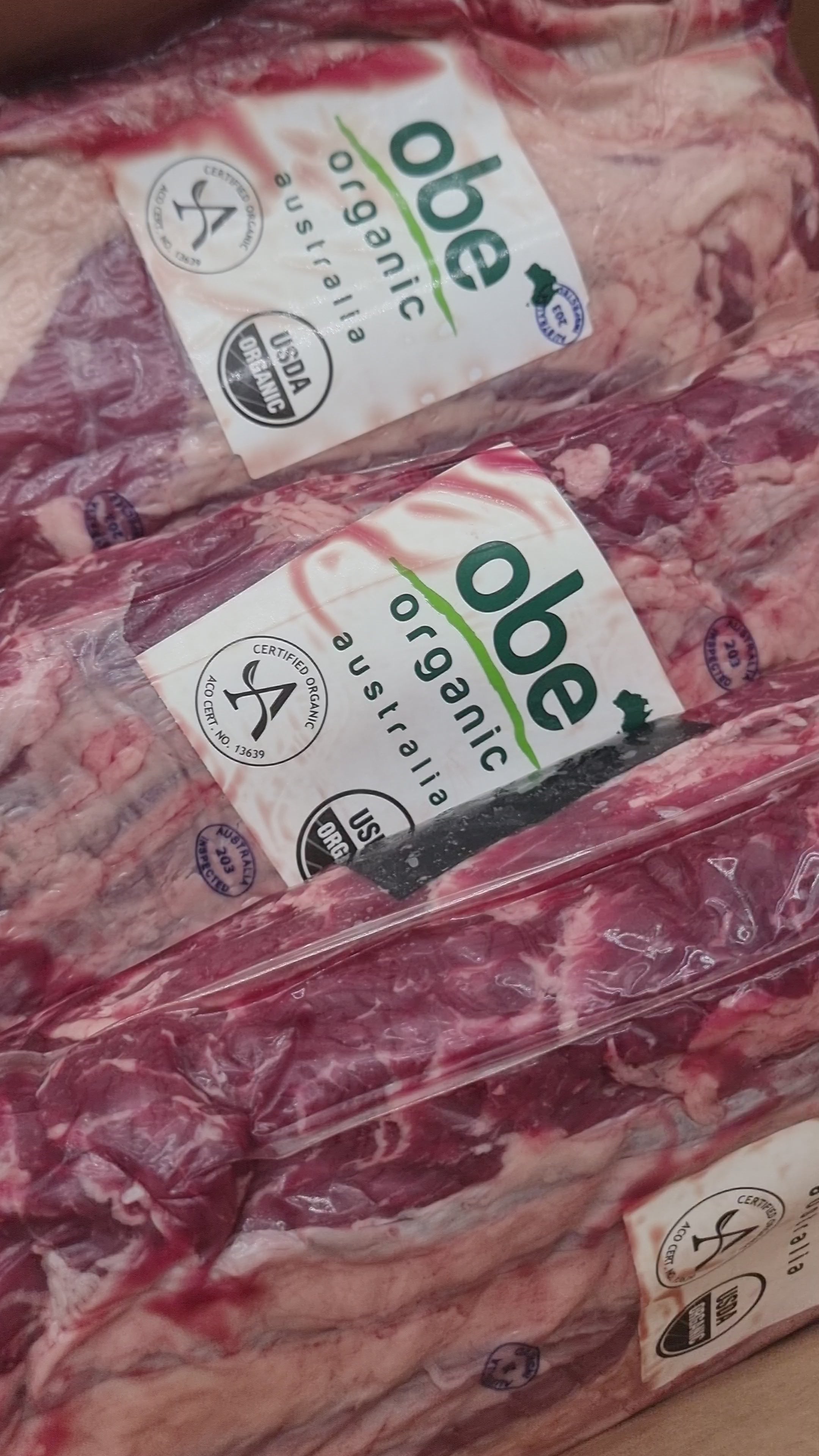 OBE Organic 100% Grass-Fed and Finished Scotch Cube Roll - $54/kg