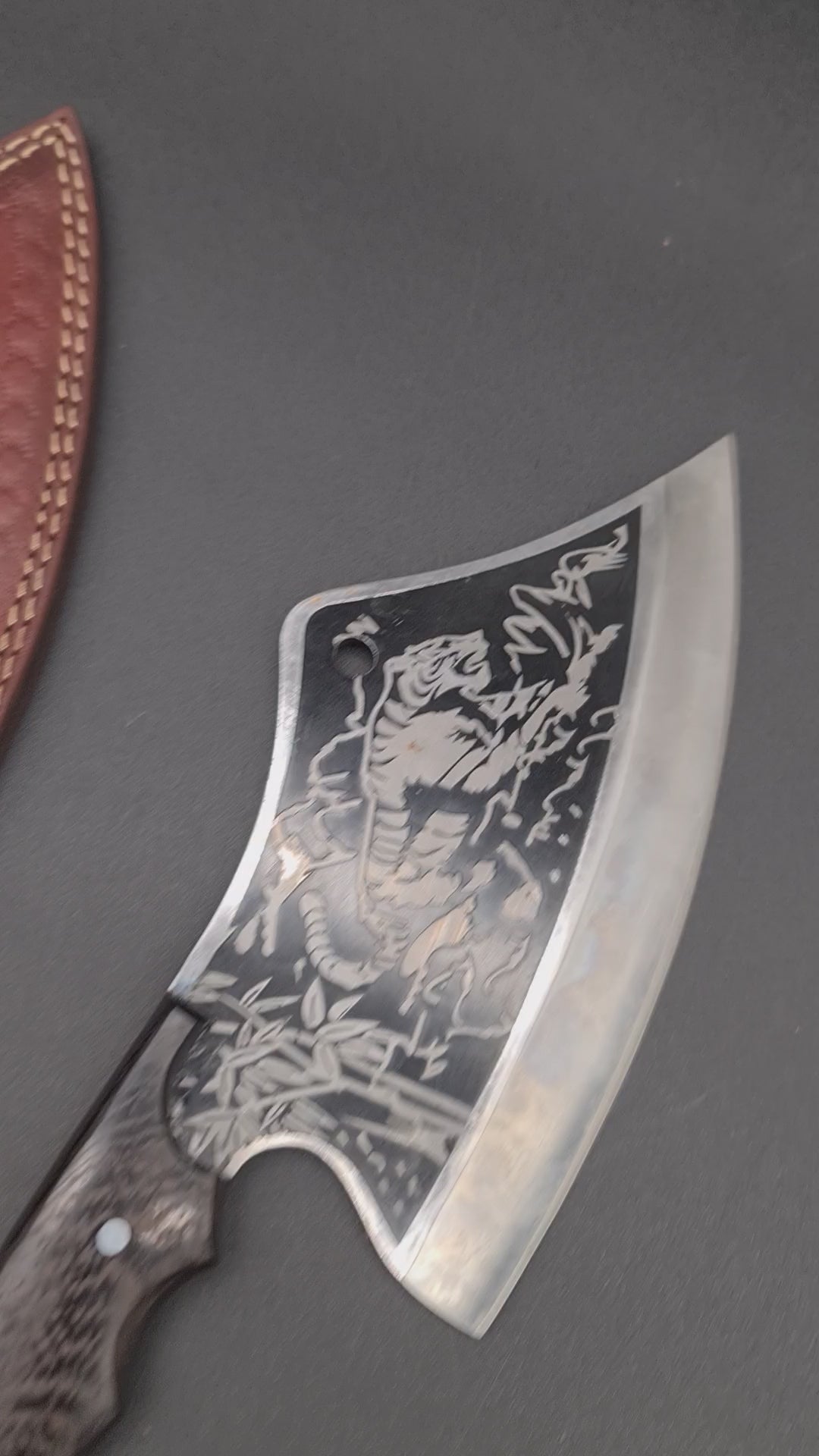 Carnivore Society Tiger Engraved Cleaver $449ea