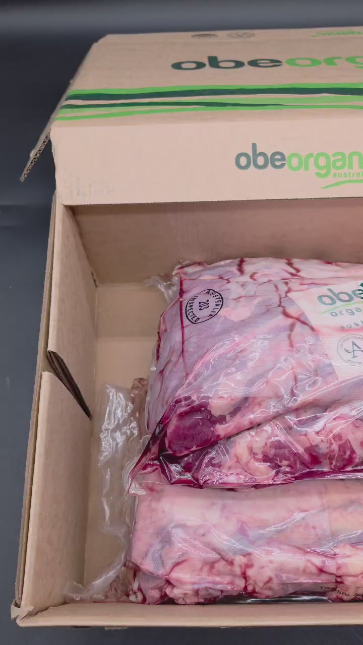 Ribeye 7 Ribs Per Rack From $67/kg – 100% Grass-Fed & Finished Organic Beef – OBE Organic