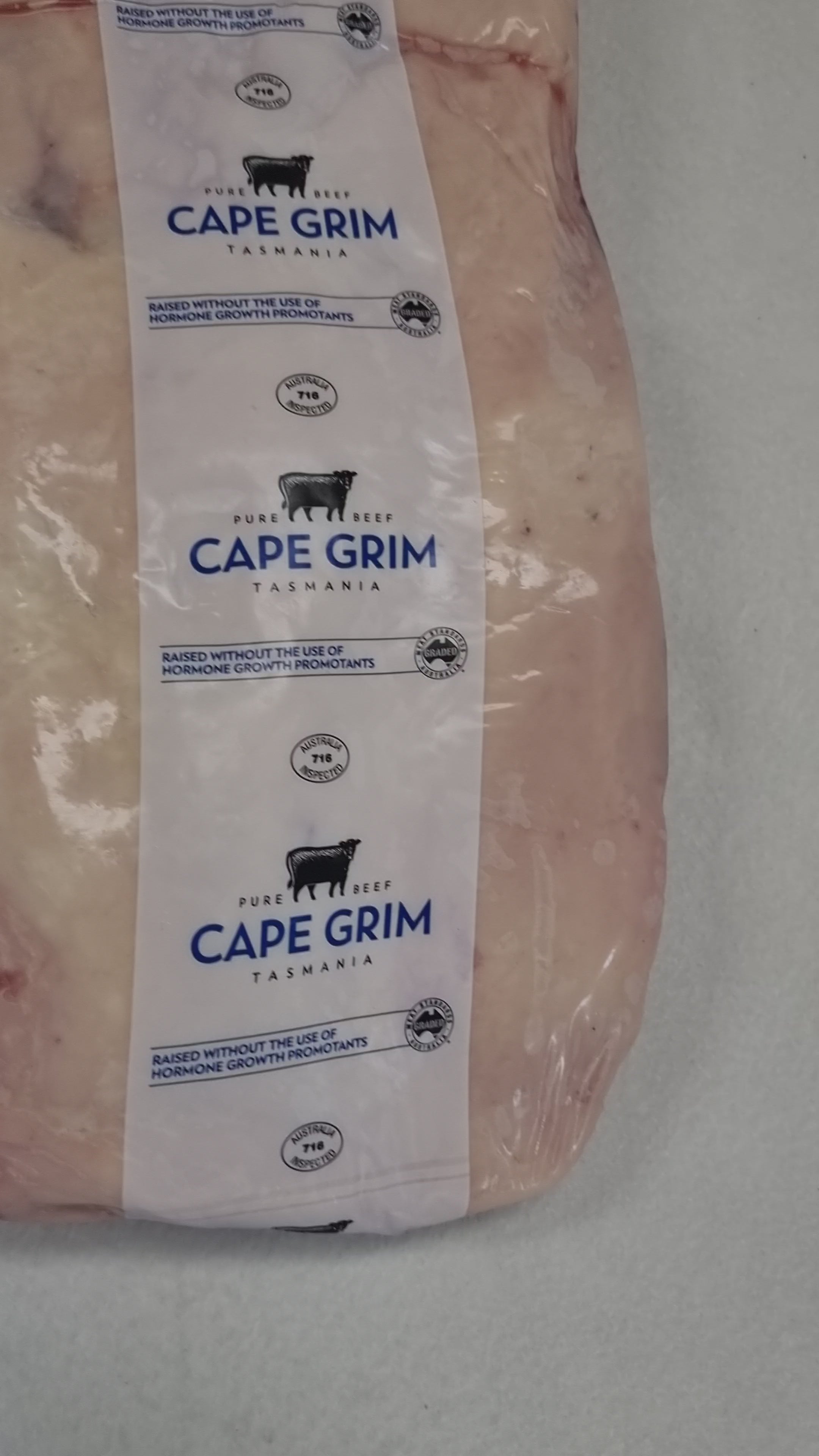 Cape Grim Porterhouse Striploin – 100% Grass-Fed, Premium Tasmanian Beef $36/kg