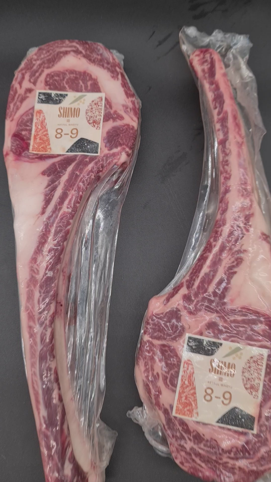 Rib (Tomahawk) From $102/kg – Grain-Fed Wagyu MB8–9 – Shimo