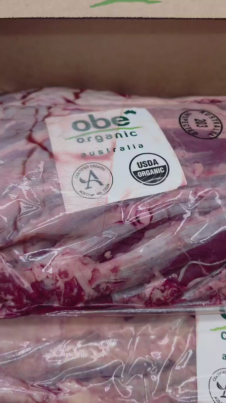 Ribeye 7 Ribs Per Rack From $67/kg – 100% Grass-Fed & Finished Organic Beef – OBE Organic