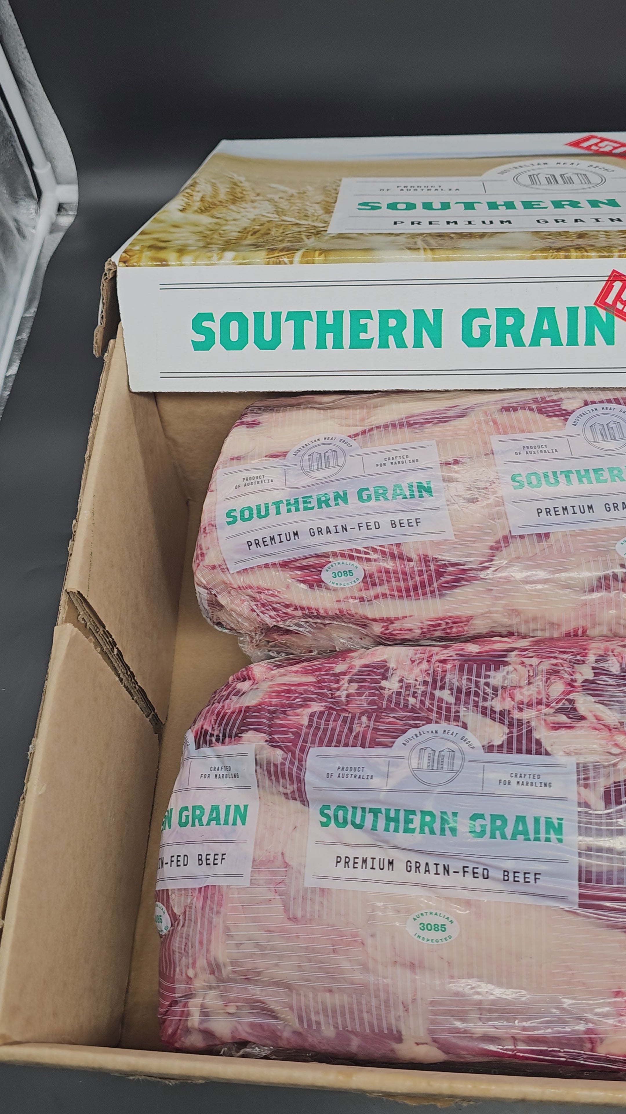 150-Day Grain-Fed Angus Scotch Cube Roll MB4 Boneless Ribeye Roll - Southern Grain $63/kg