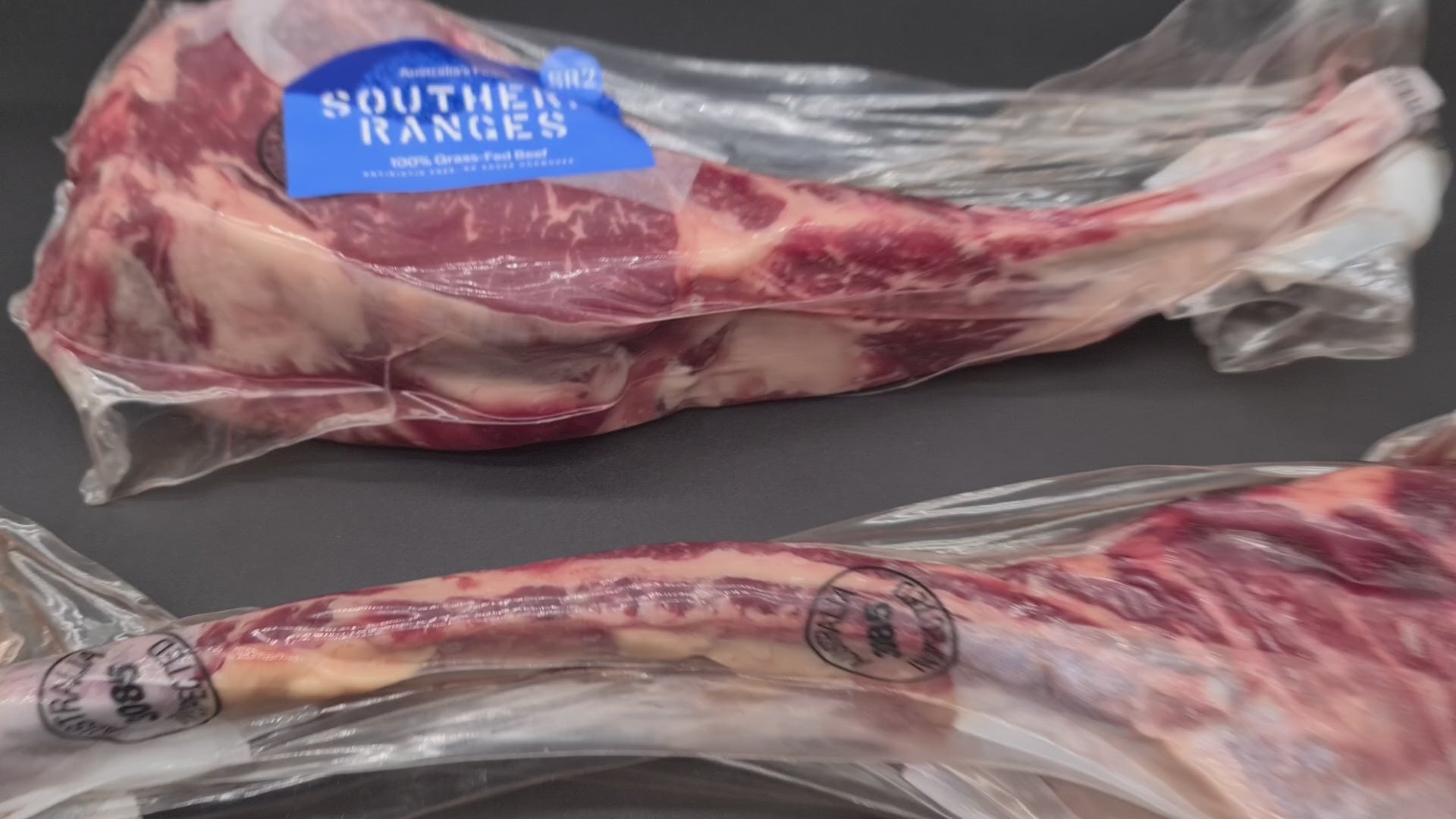 FROZEN Oven-Prepared Rib (Tomahawk) From $45/kg – 100% Grass-Fed & Finished Beef MB2+ – Southern Ranges