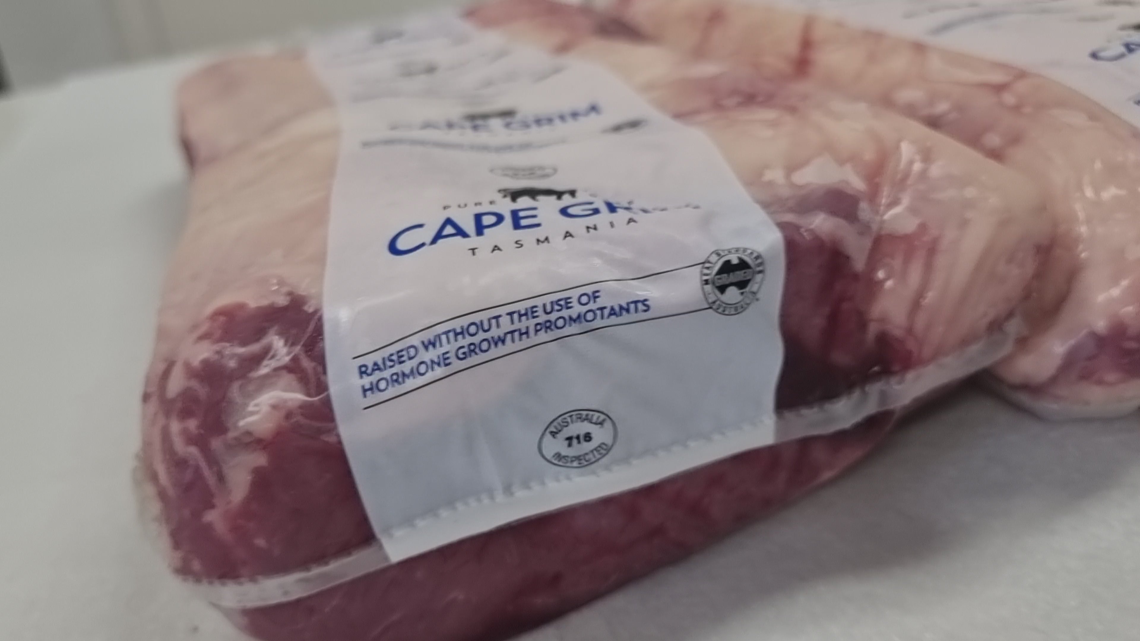 Cape Grim Porterhouse Striploin – 100% Grass-Fed, Premium Tasmanian Beef $36/kg