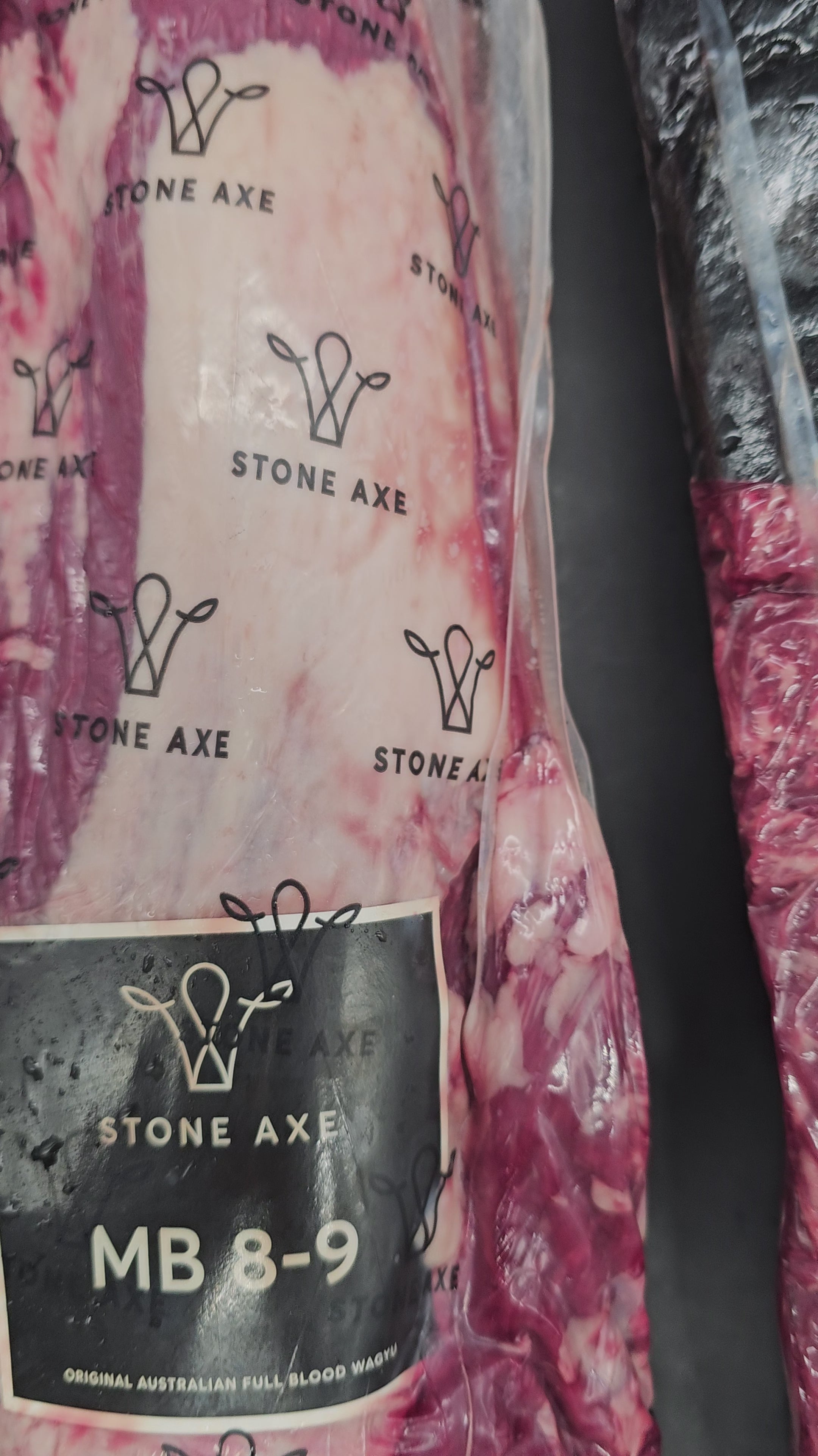 Stone Axe Full Blood Wagyu Eye Fillet (MB 8–9+) $199/kg