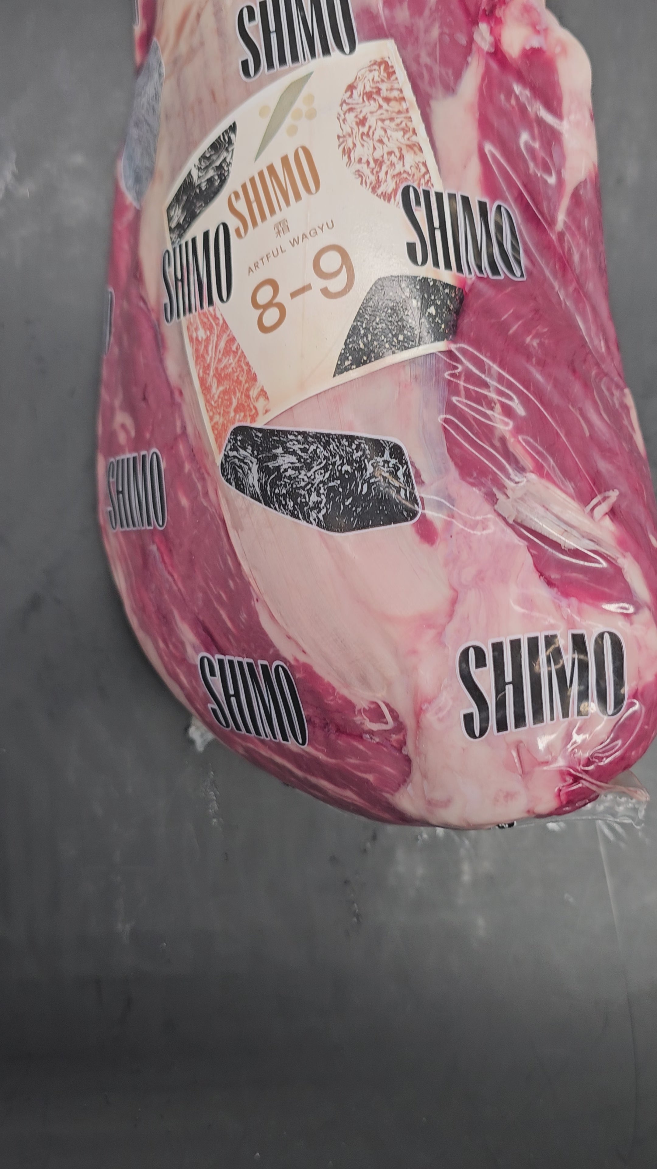 Shimo Artful Wagyu Tenderloin Side (Strap-Off) MB 8–9 – Unmatched Wagyu Elegance $118KG