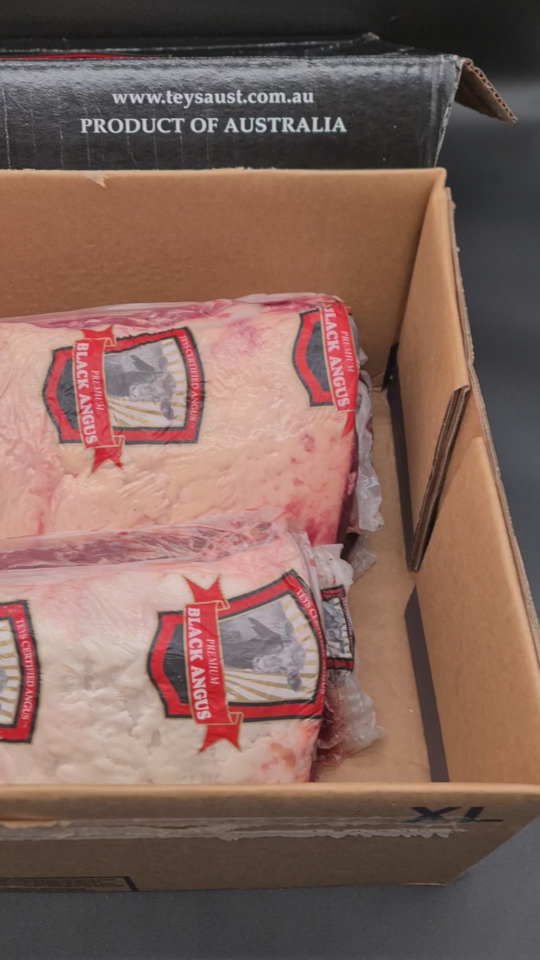Porterhouse Striploin from $49/kg - Grain-fed CERTIFIED Black Angus - Teys