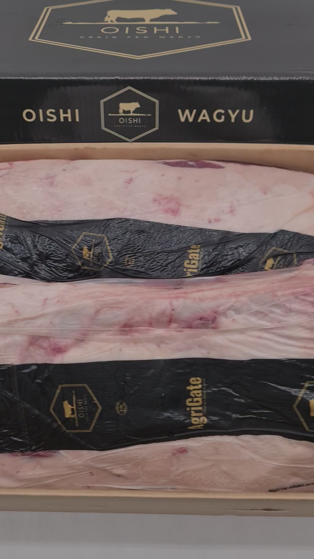 Oishi F1 Wagyu Porterhouse Striploin MB3+ $59/kg