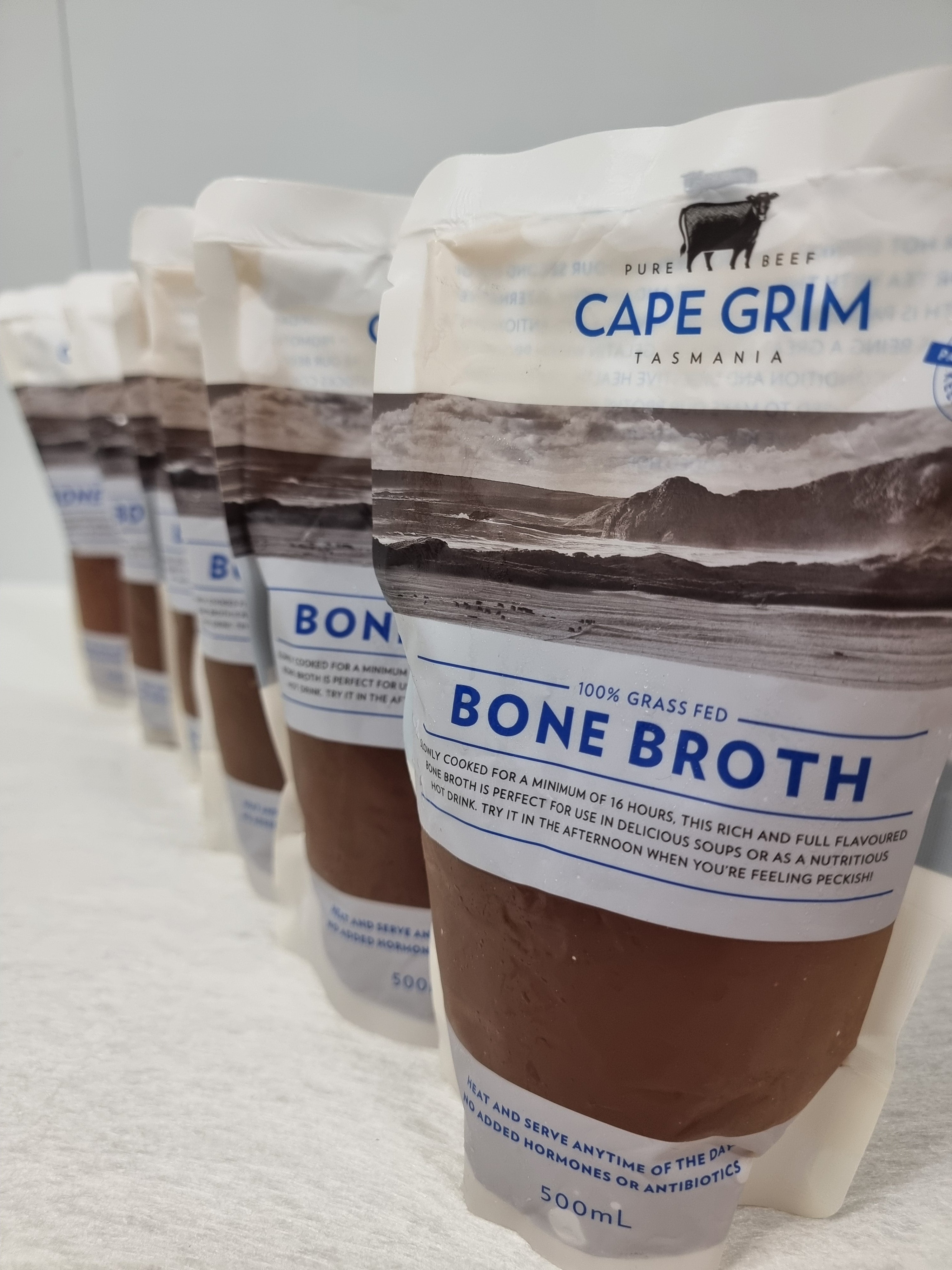 Cape Grim Bone Broth – 100% Grass-Fed & Finished, Tasmania (500mL)
