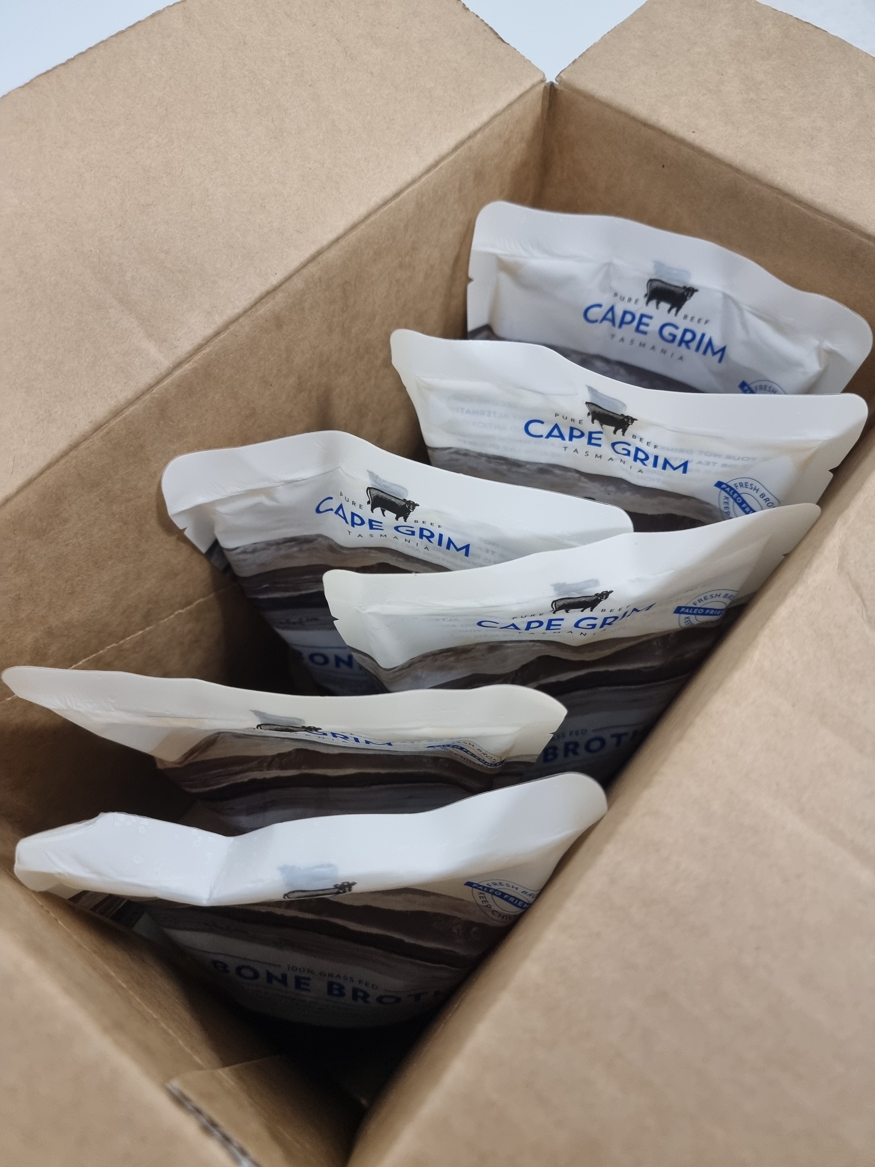 Cape Grim Bone Broth – 100% Grass-Fed & Finished, Tasmania (500mL)