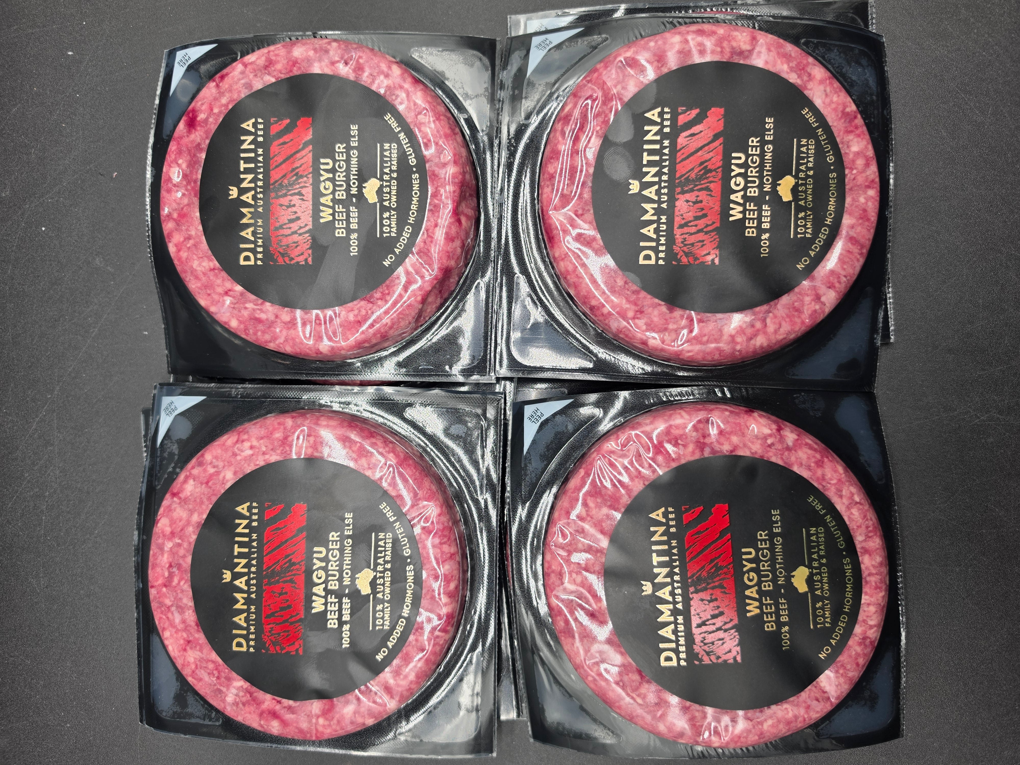 Diamintina Wagyu Burger Patties 150g Each from $32/kg