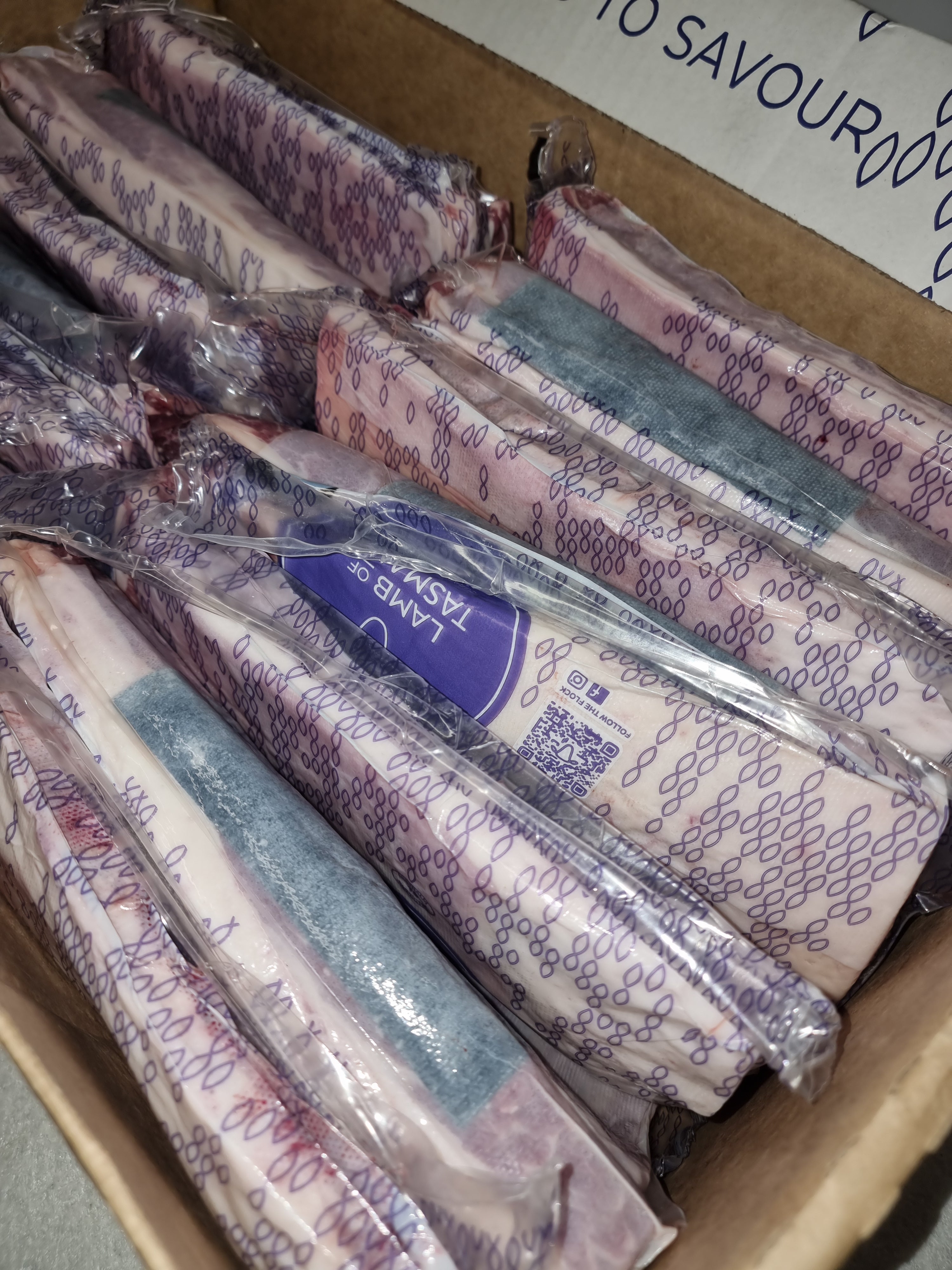 Lamb of Tasmania Rack (Grass-Fed Lamb Chops) $52/kg