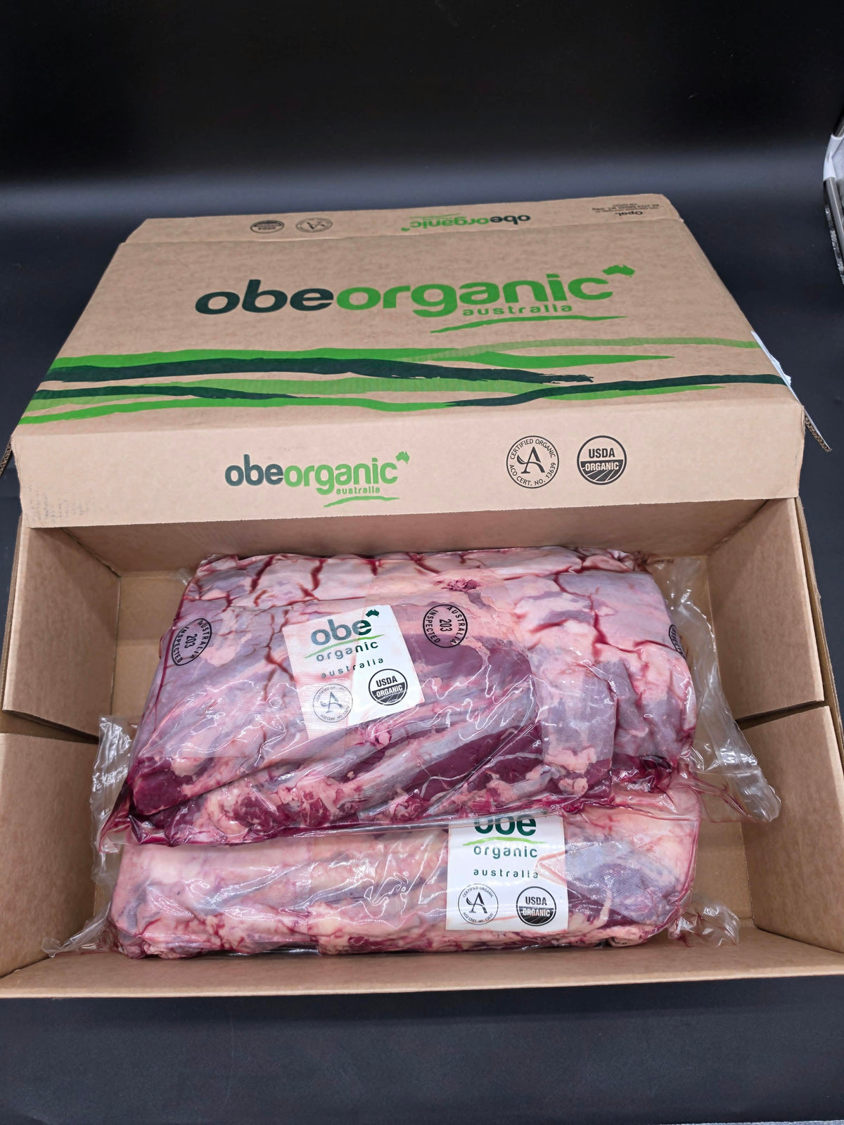 Ribeye 7 Ribs Per Rack From $67/kg – 100% Grass-Fed & Finished Organic Beef – OBE Organic