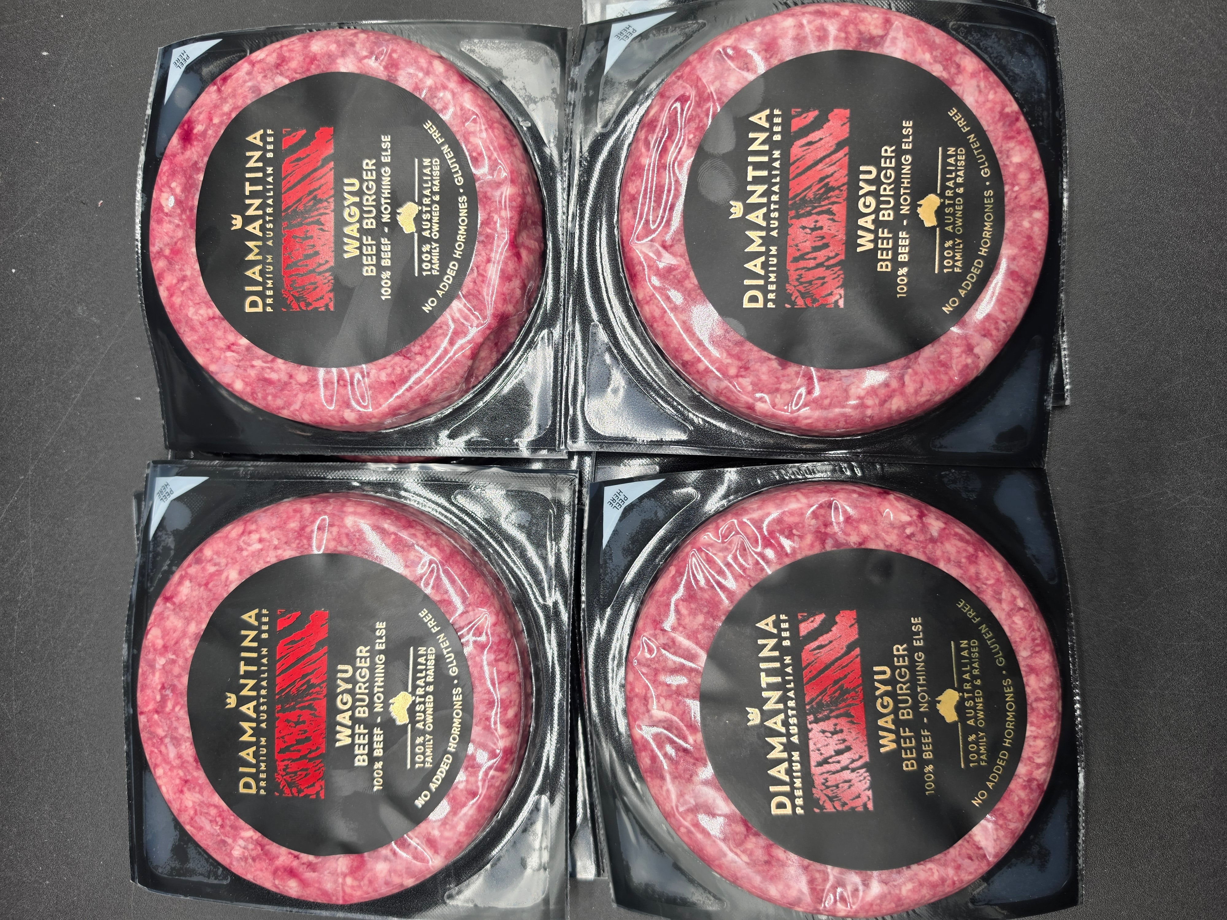 Diamintina Wagyu Burger Patties 150g Each from $32/kg