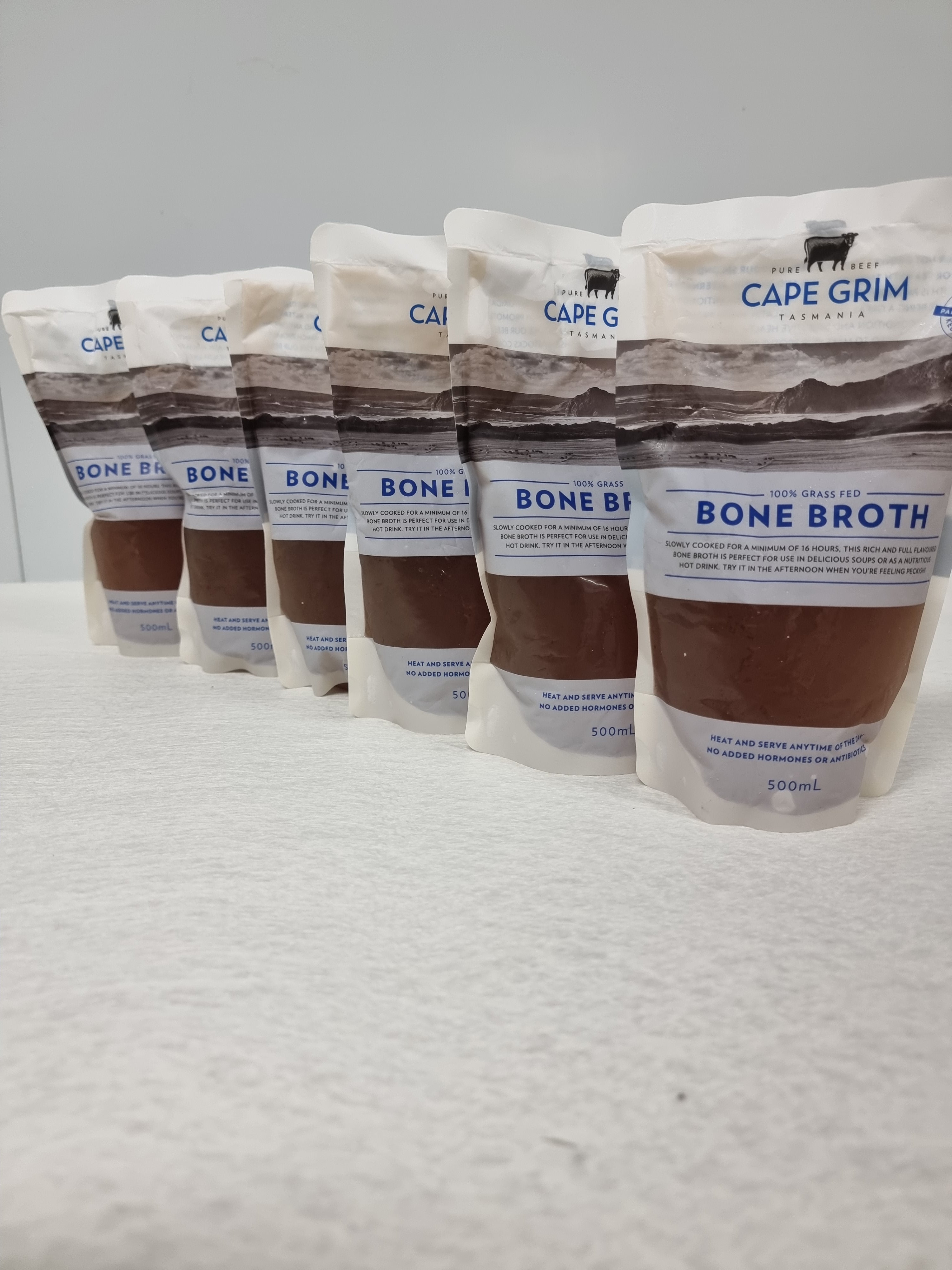 Cape Grim Bone Broth – 100% Grass-Fed & Finished, Tasmania (500mL)