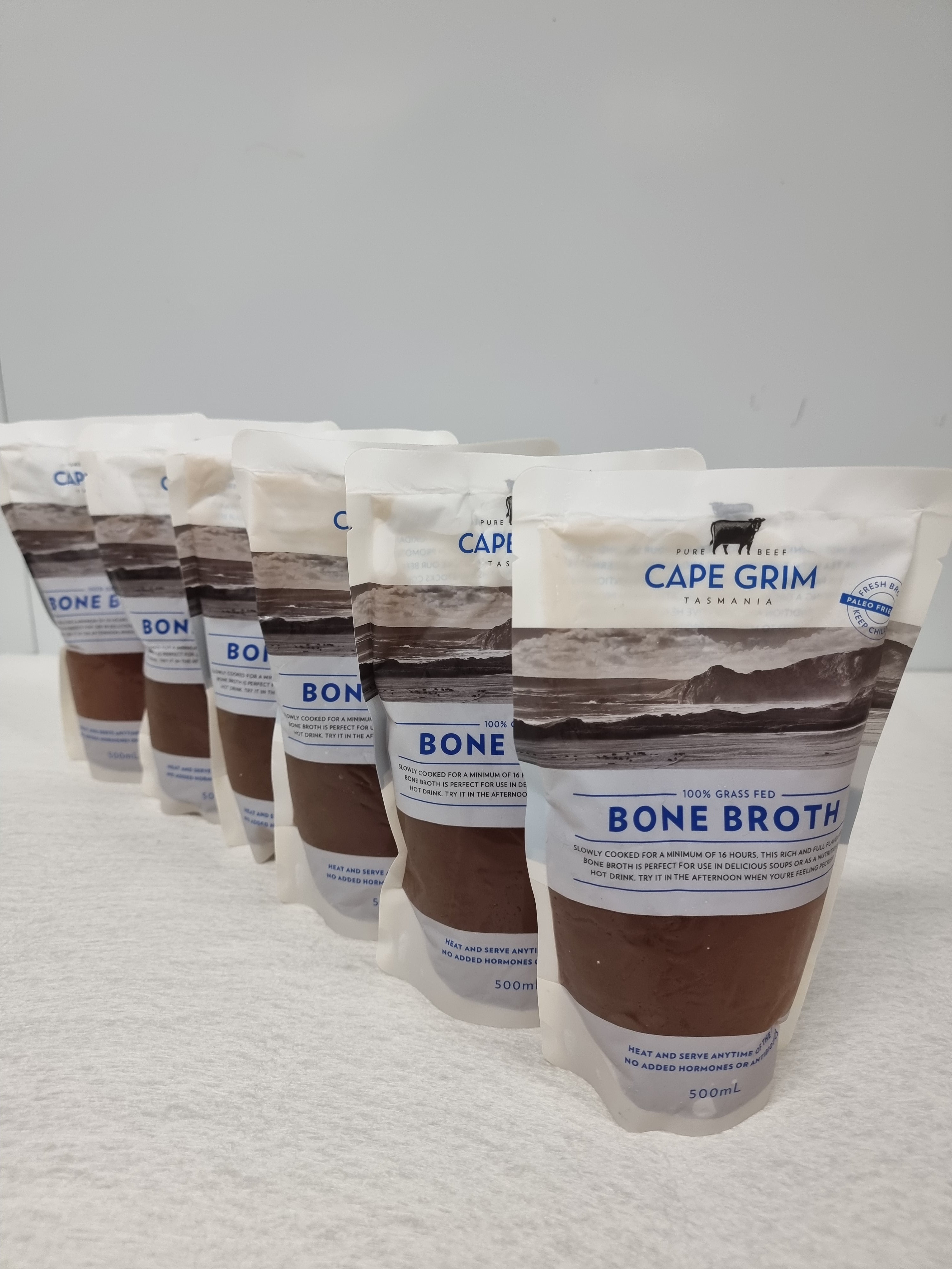 Cape Grim Bone Broth – 100% Grass-Fed & Finished, Tasmania (500mL)