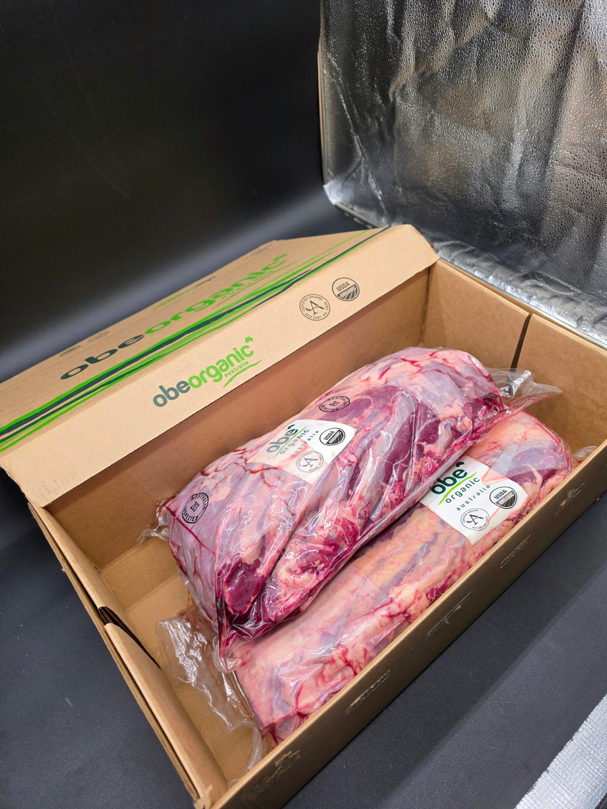 Ribeye 7 Ribs Per Rack From $67/kg – 100% Grass-Fed & Finished Organic Beef – OBE Organic