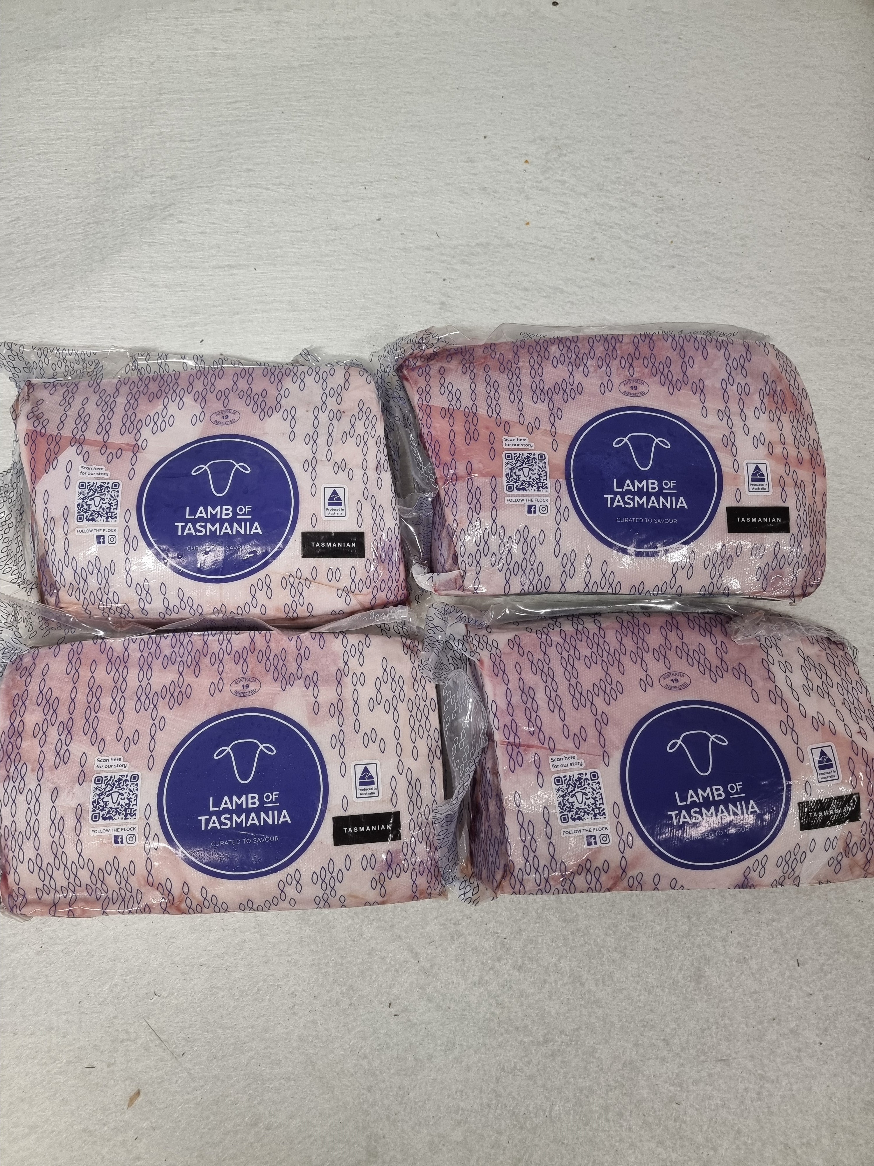 Lamb of Tasmania Rack (Grass-Fed Lamb Chops) $52/kg