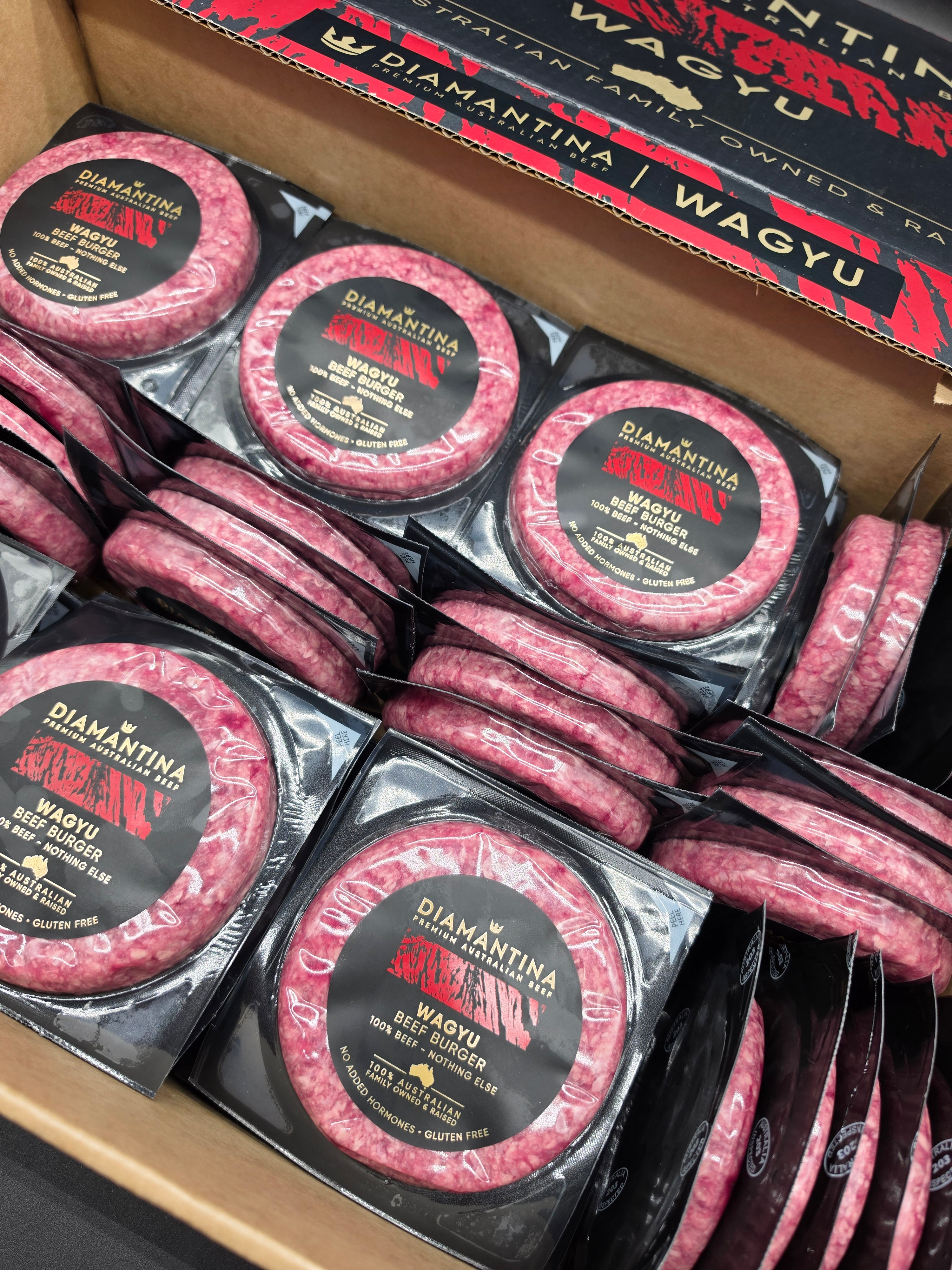 Diamintina Wagyu Burger Patties 150g Each from $32/kg