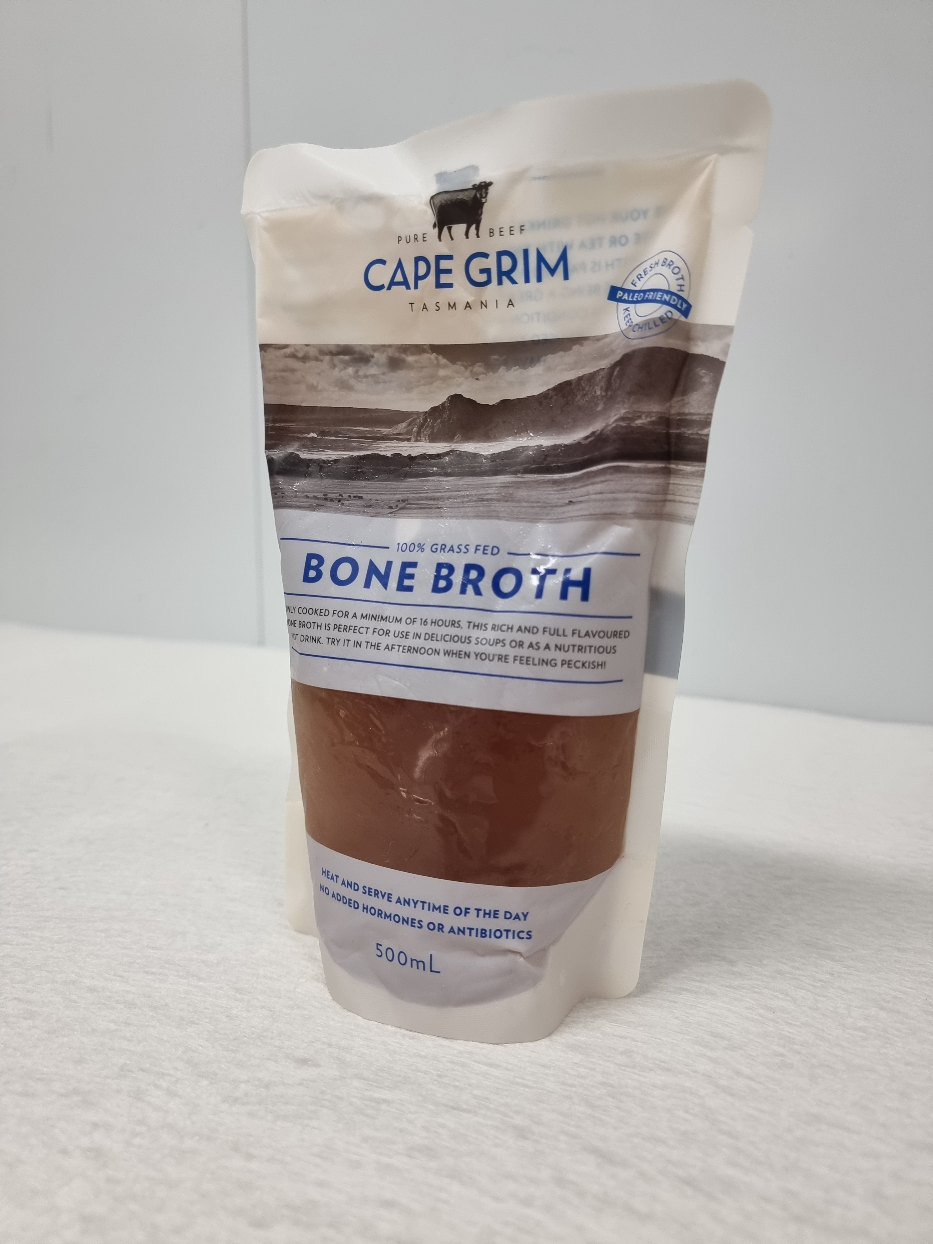 Cape Grim Bone Broth – 100% Grass-Fed & Finished, Tasmania (500mL)
